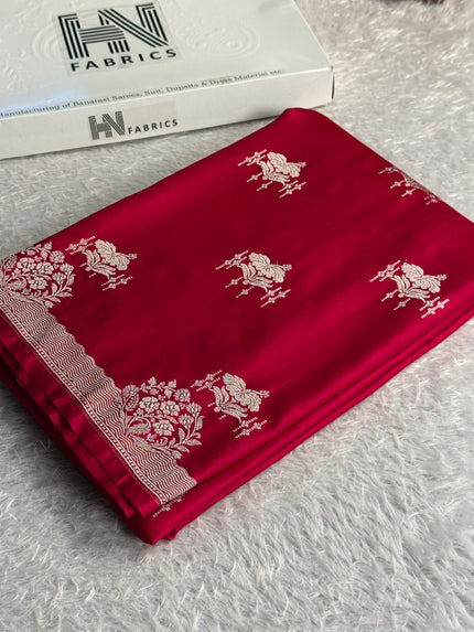BANARASI MASHRU KATAN SILK SAREE MK059