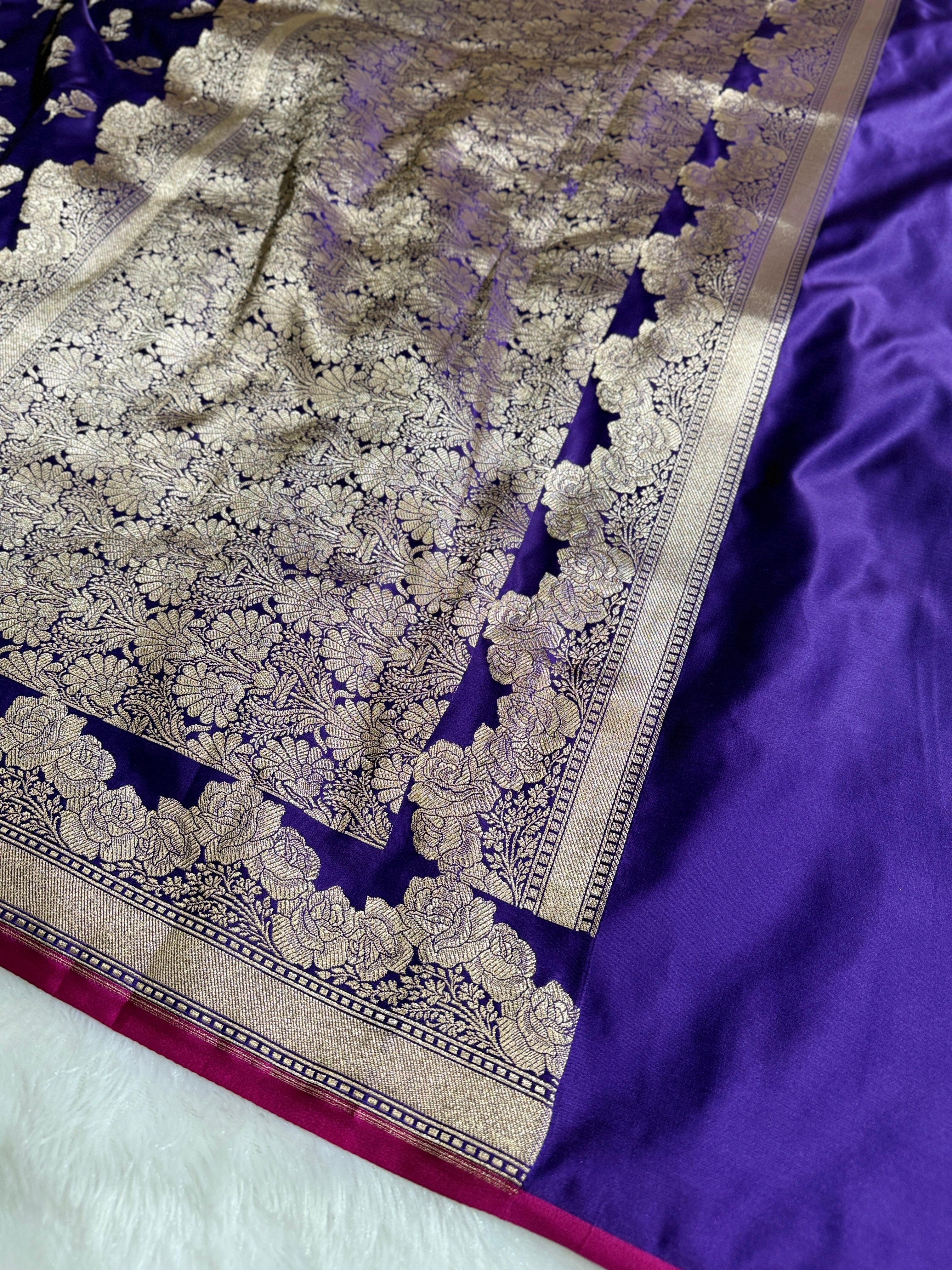 BANARASI MASHRU KATAN SILK SAREE HN528