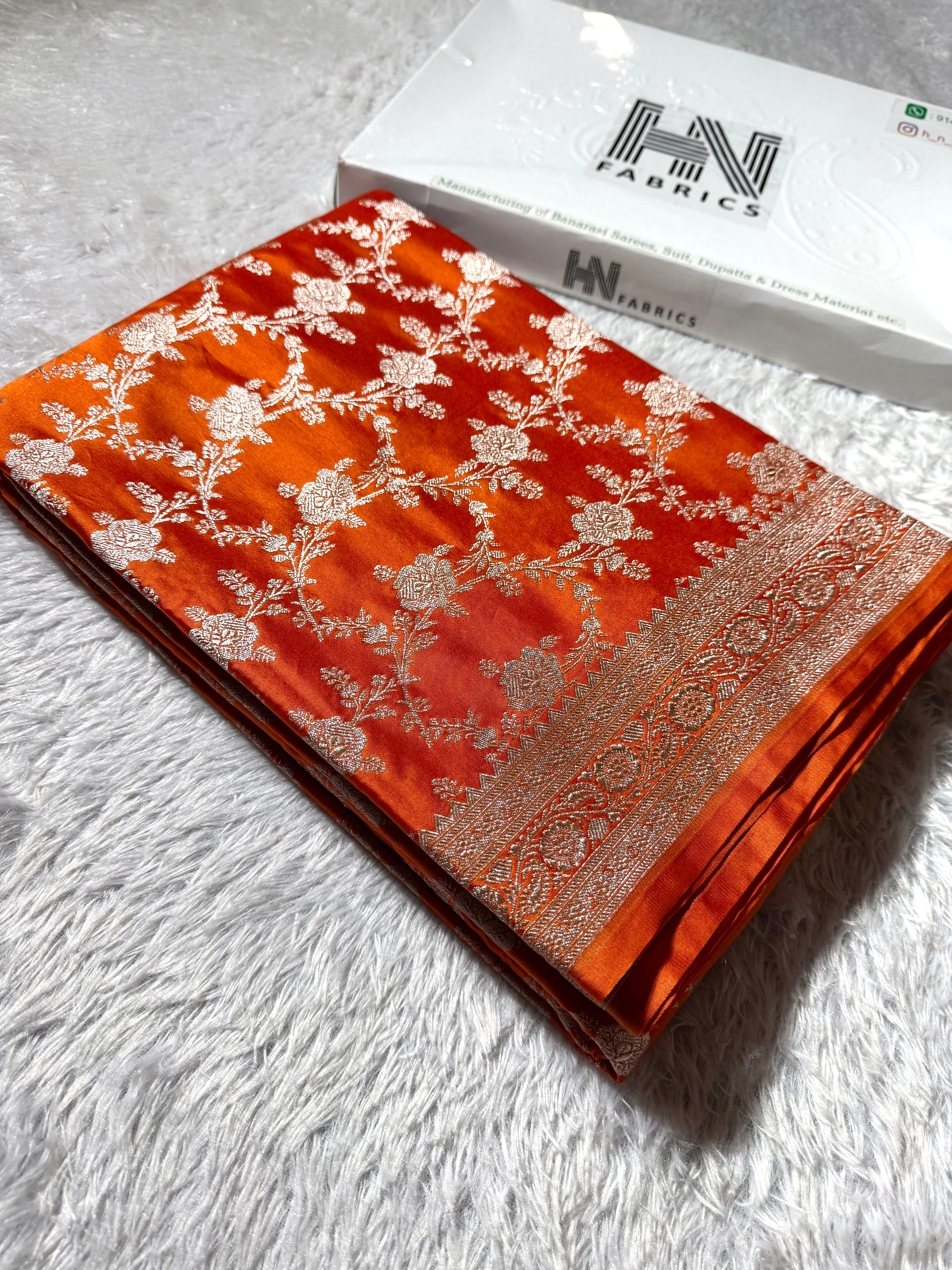 BANARASI MASHRU KATAN SILK SAREE HN380