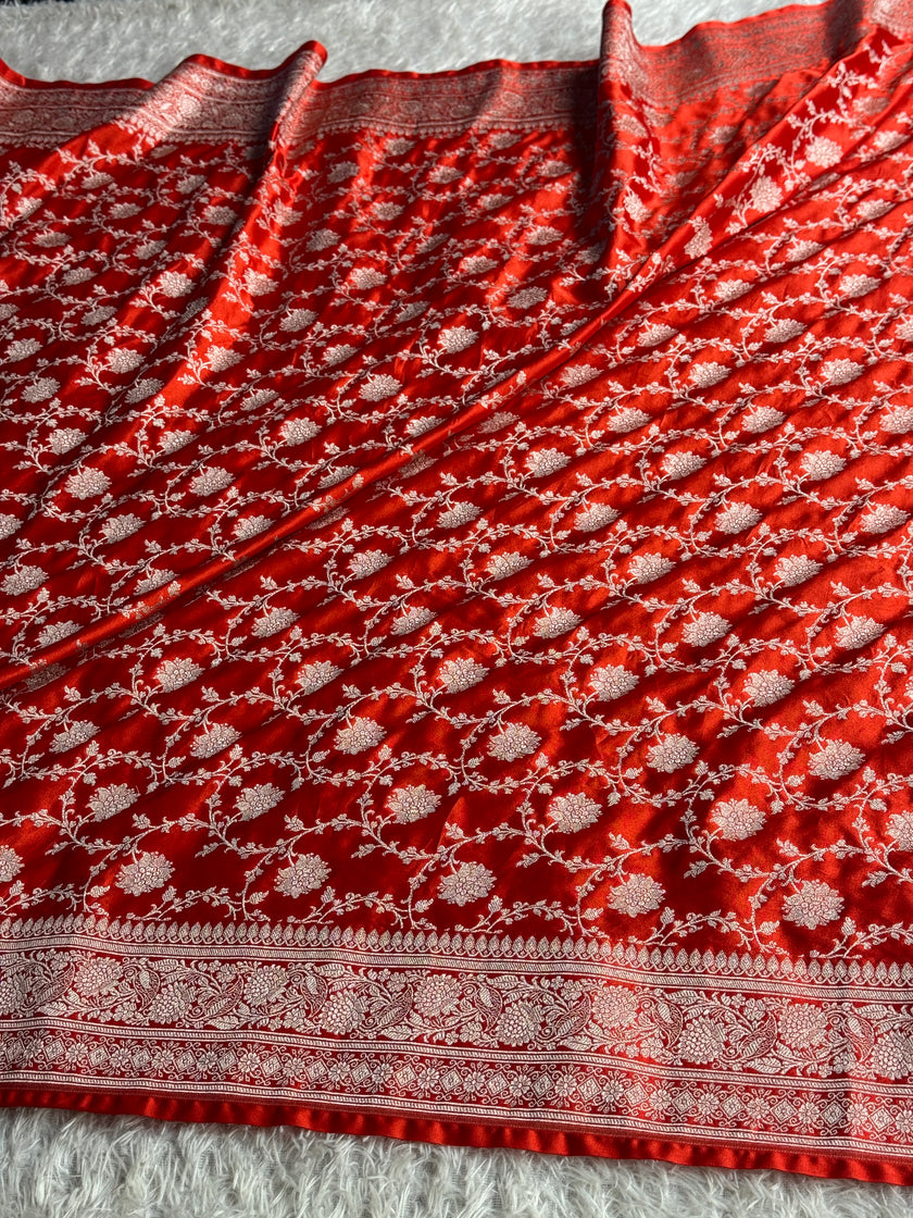 BANARASI MASHRU KATAN SILK SAREE MK066