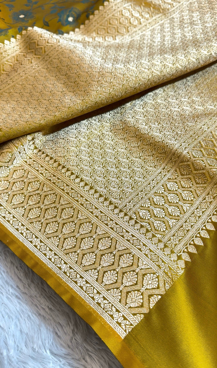 BANARASI MASHRU KATAN SILK SAREE TANCHUI DESIGN HN515