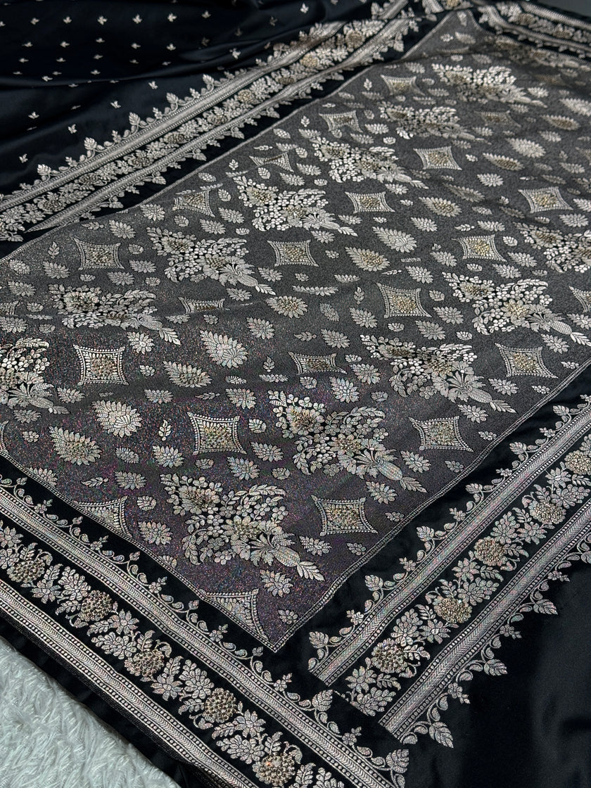 BANARASI MASHRU KATAN SILK SAREE MK066