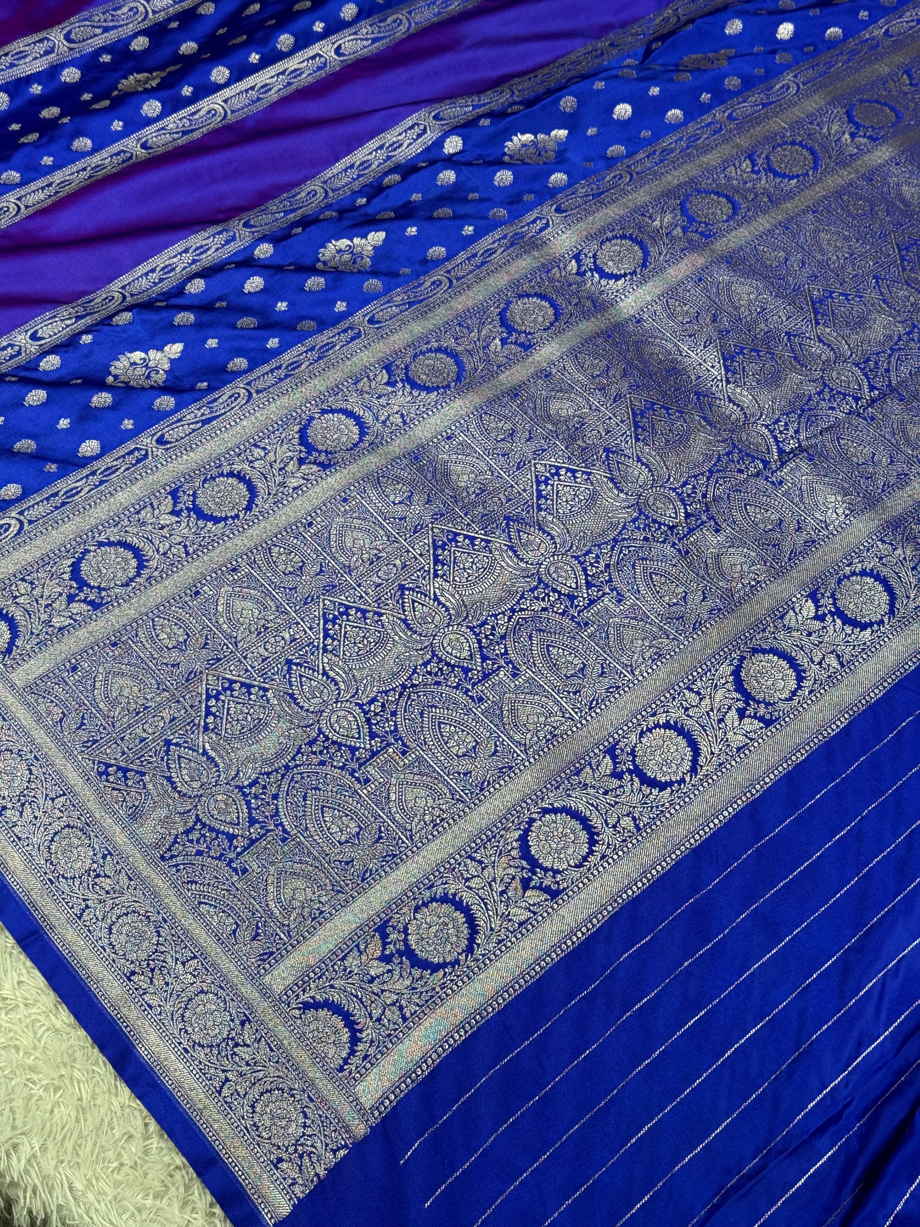 BANARASI MASHRU KATAN SILKS  SAREE MK012