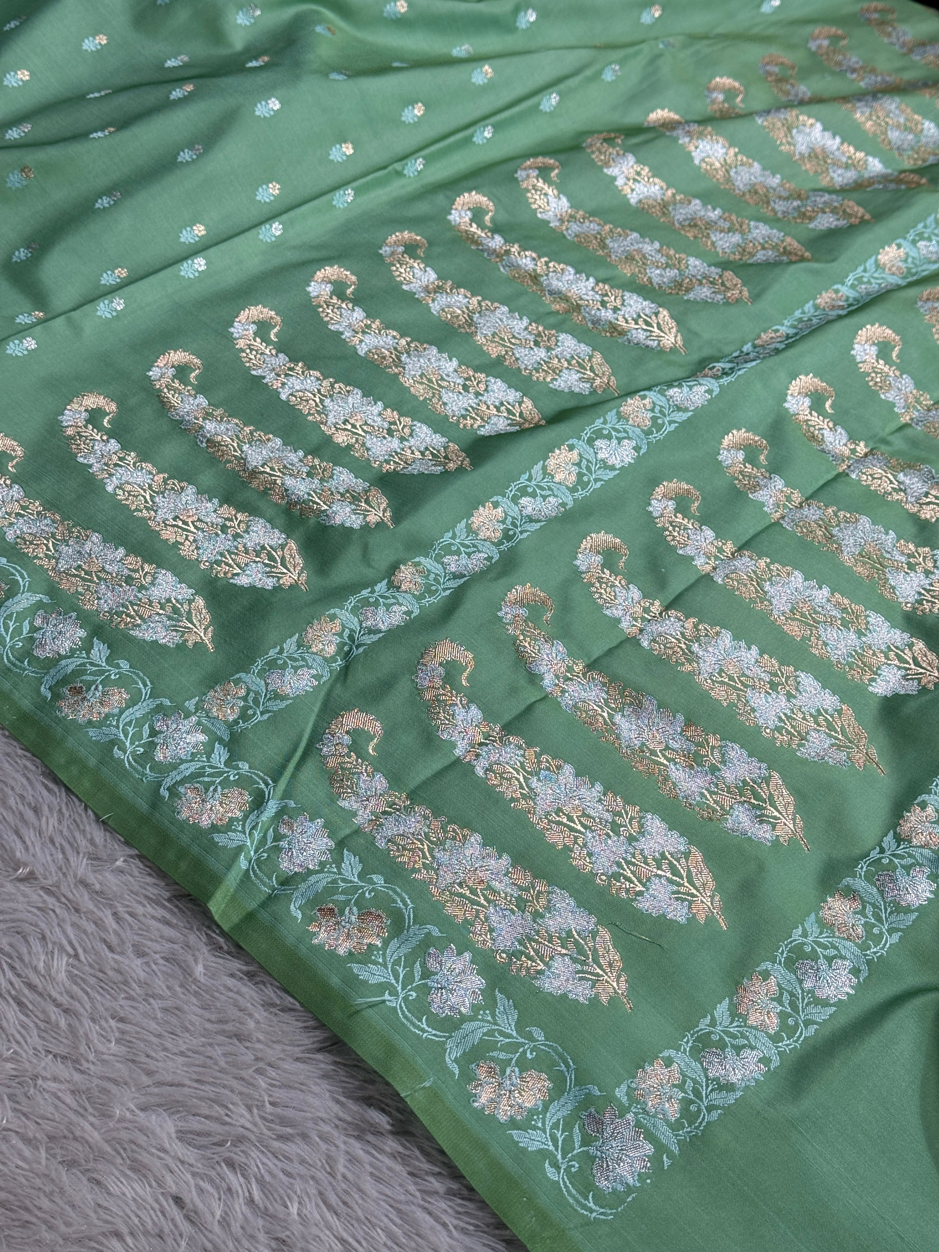 BANARASI MASHRU KATAN SILK SAREE HN541