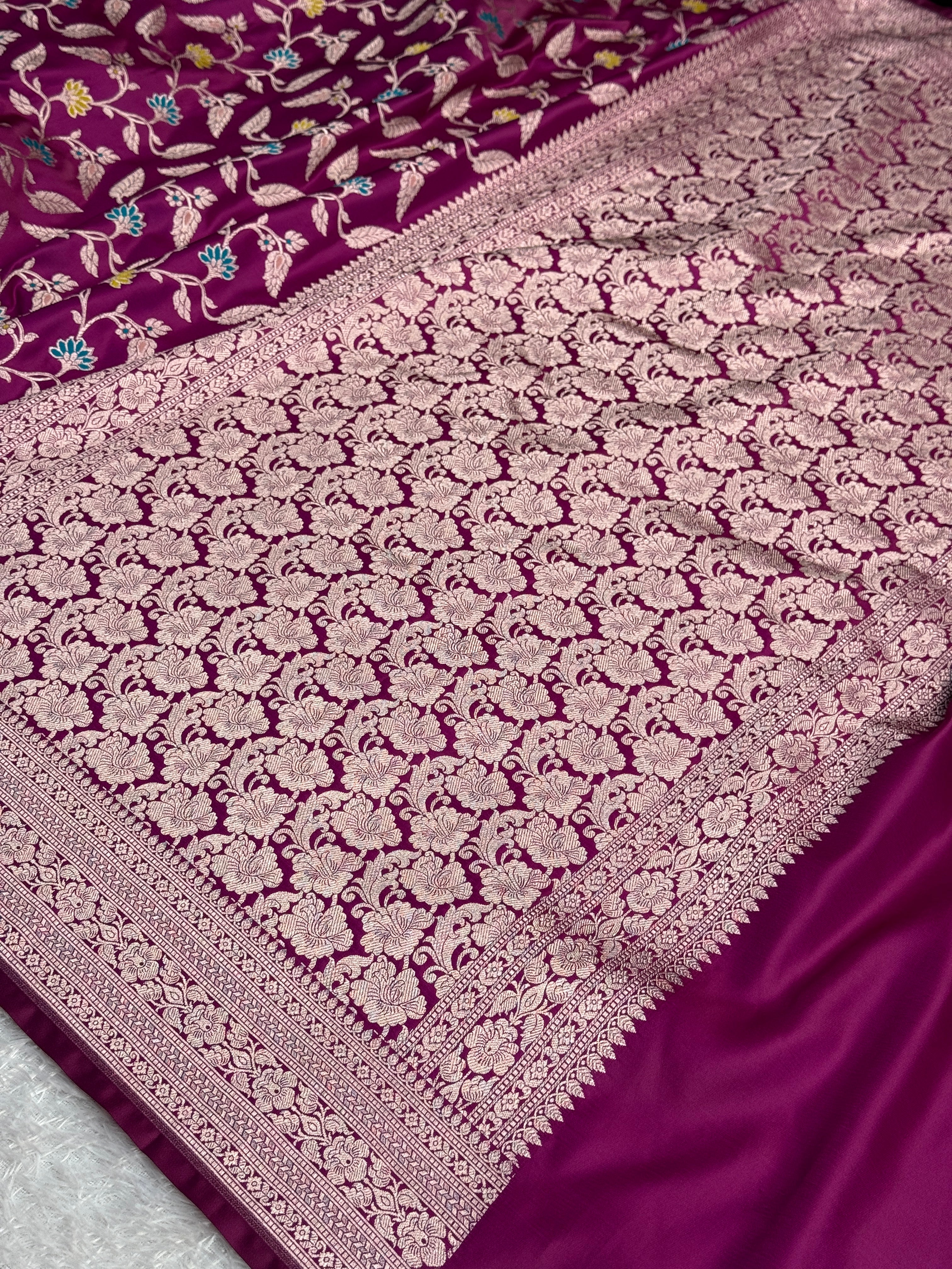 BANARASI MASHRU KATAN SILK SAREE MK55
