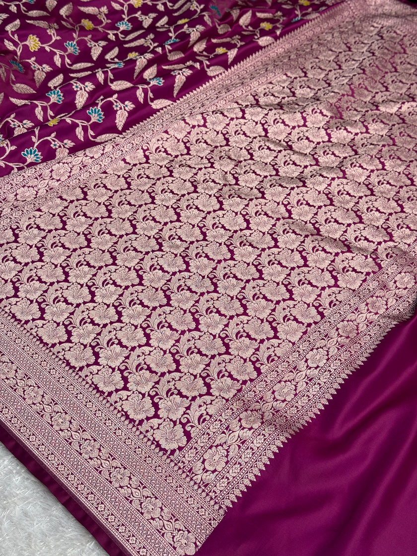 BANARASI MASHRU KATAN SILK SAREE MK55