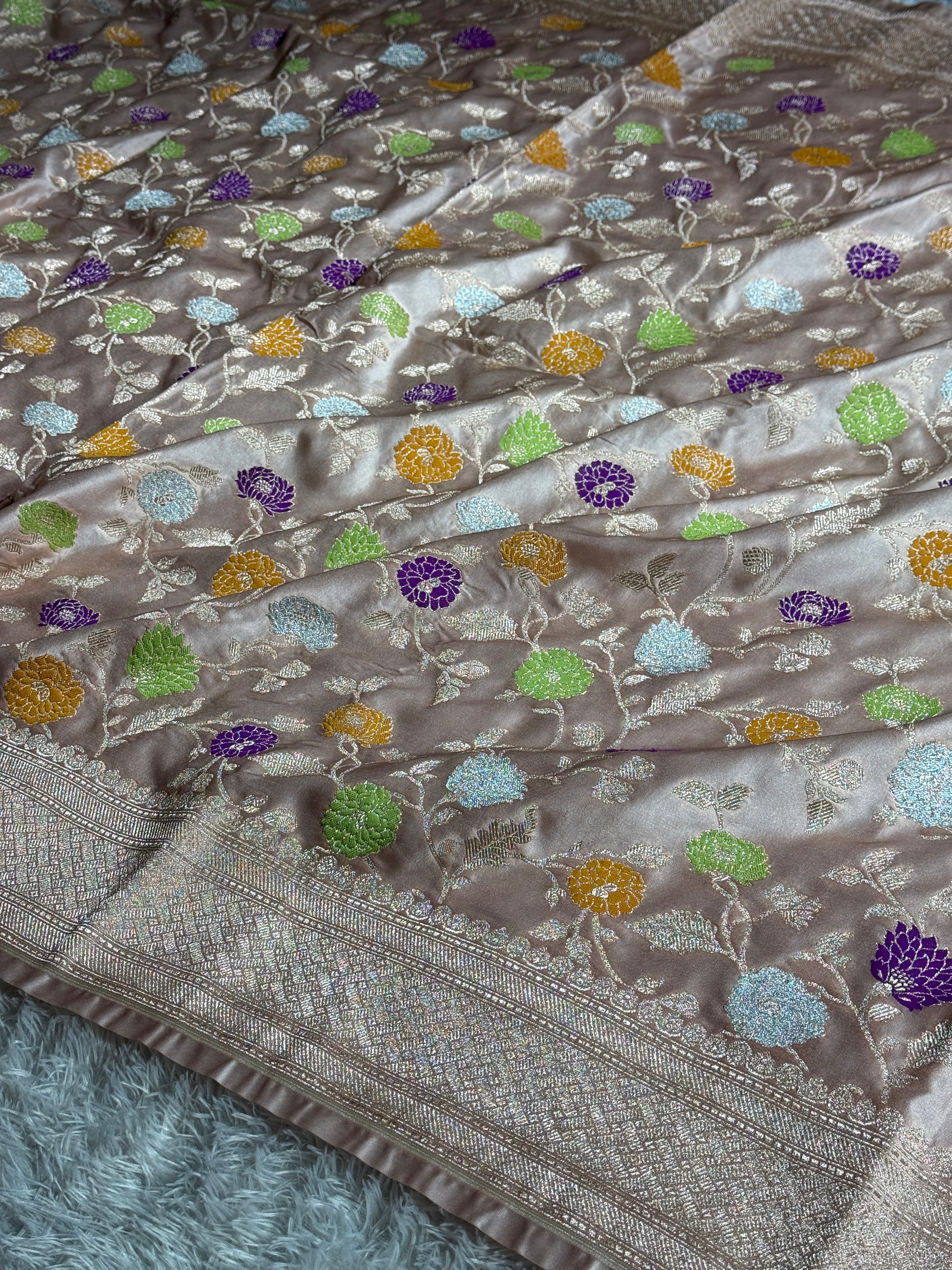 BANARASI MASHRU KATAN SILK SAREE MK023