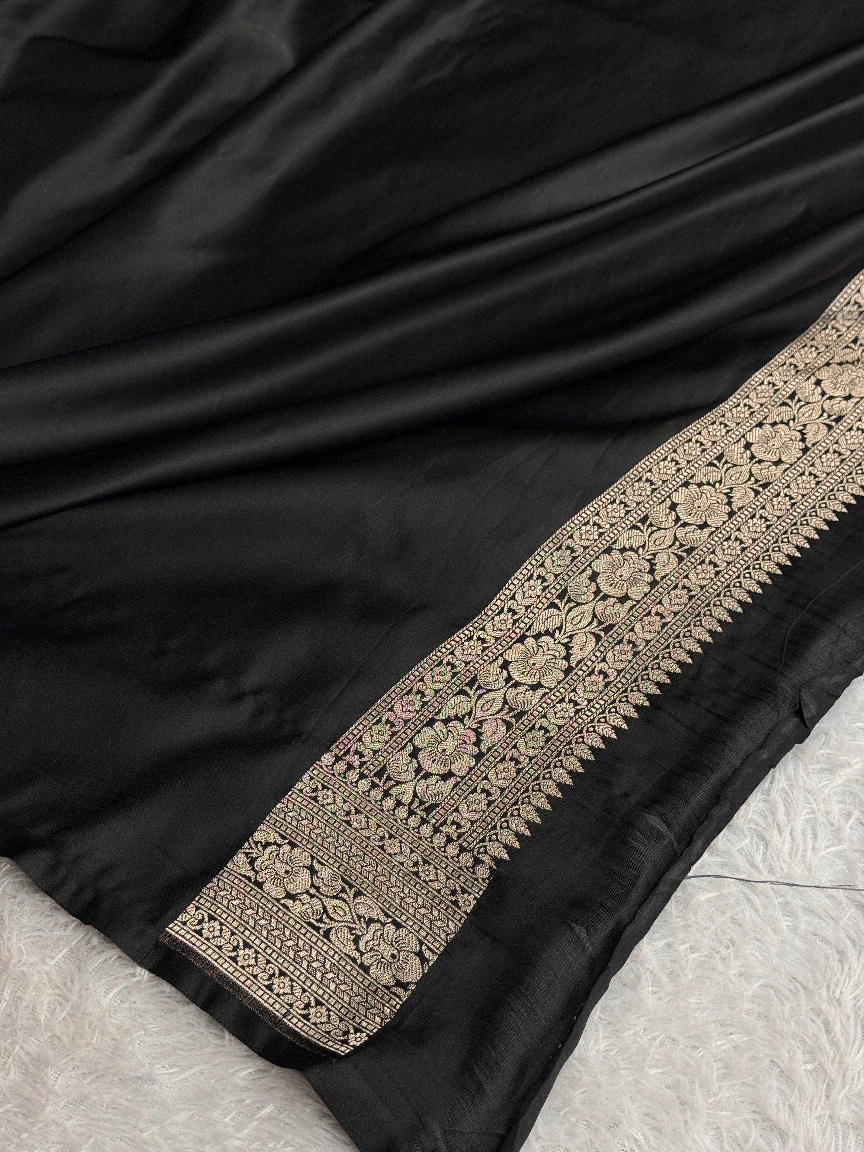 BANARASI MASHRU KATAN SILK SAREE MK055