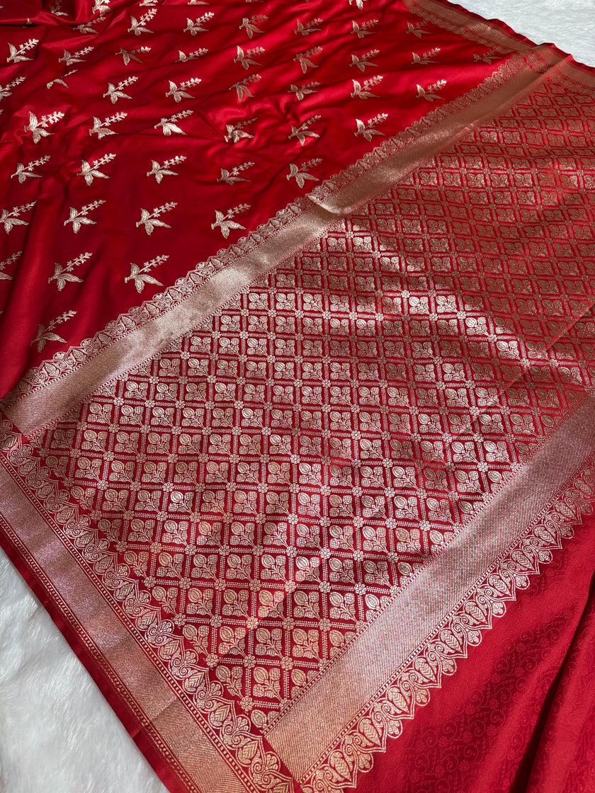 BANARASI MASHRU KATAN SILK SAREE HN526