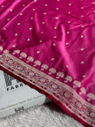 BANARASI MASHRU KATAN SILK SAREE CONTRAS DUAL COLOUR HN650