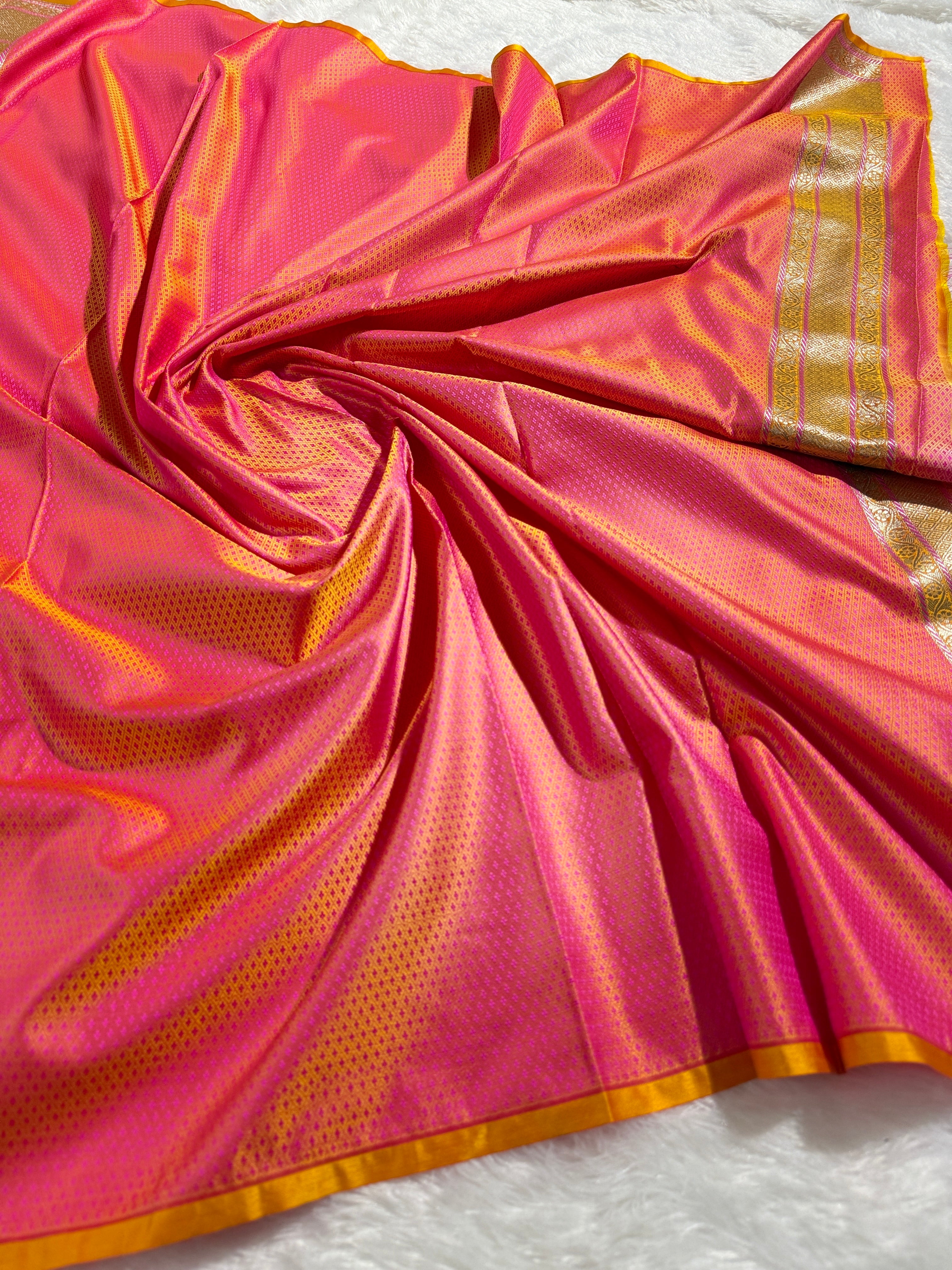 BANARASI MASHRU KATAN SILK SAREE HM535