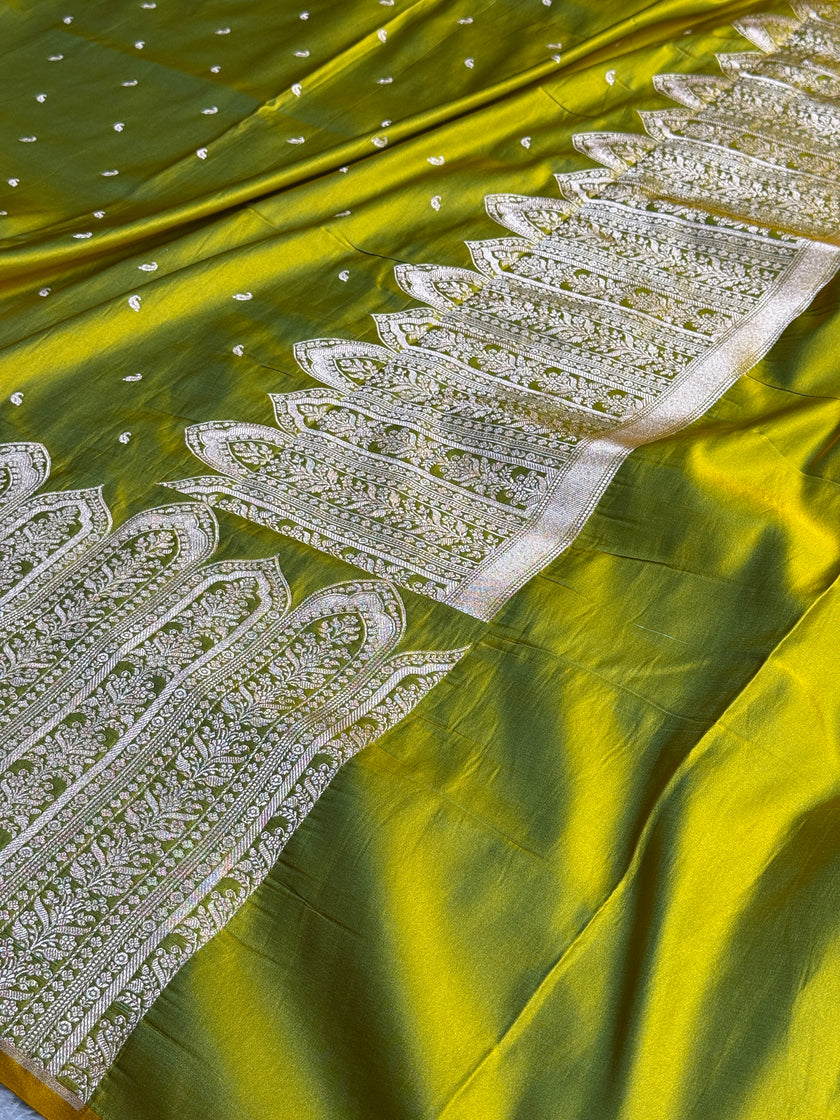 BANARASI MASHRU KATAN SILK SAREE HN102