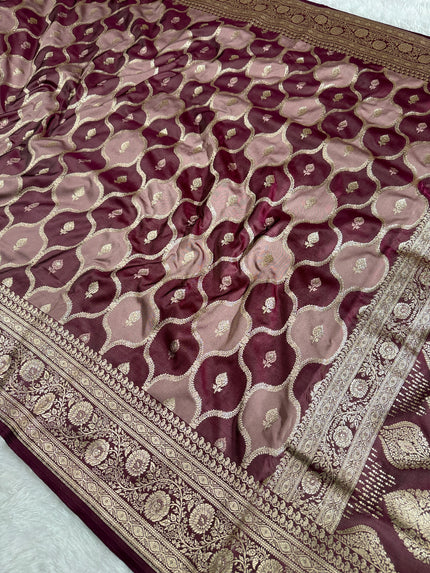BANARASI MASHRU KATAN SILK SAREE HN536