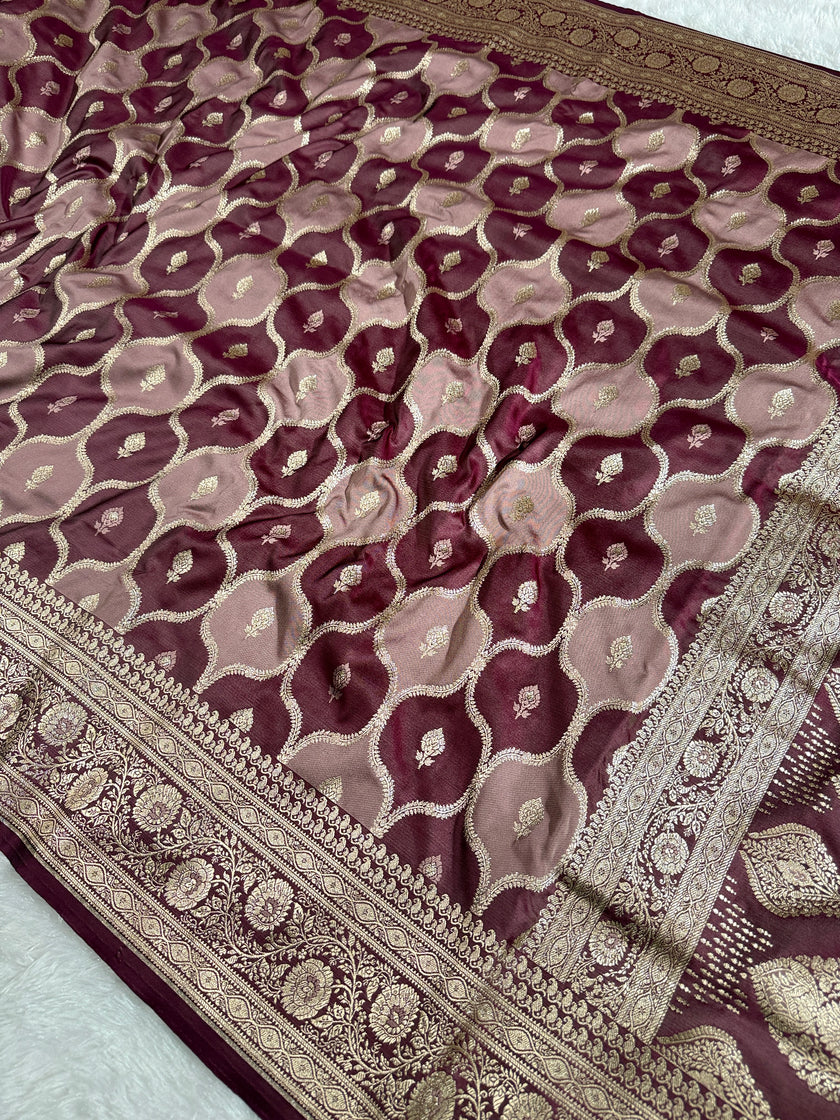 BANARASI MASHRU KATAN SILK SAREE HN536