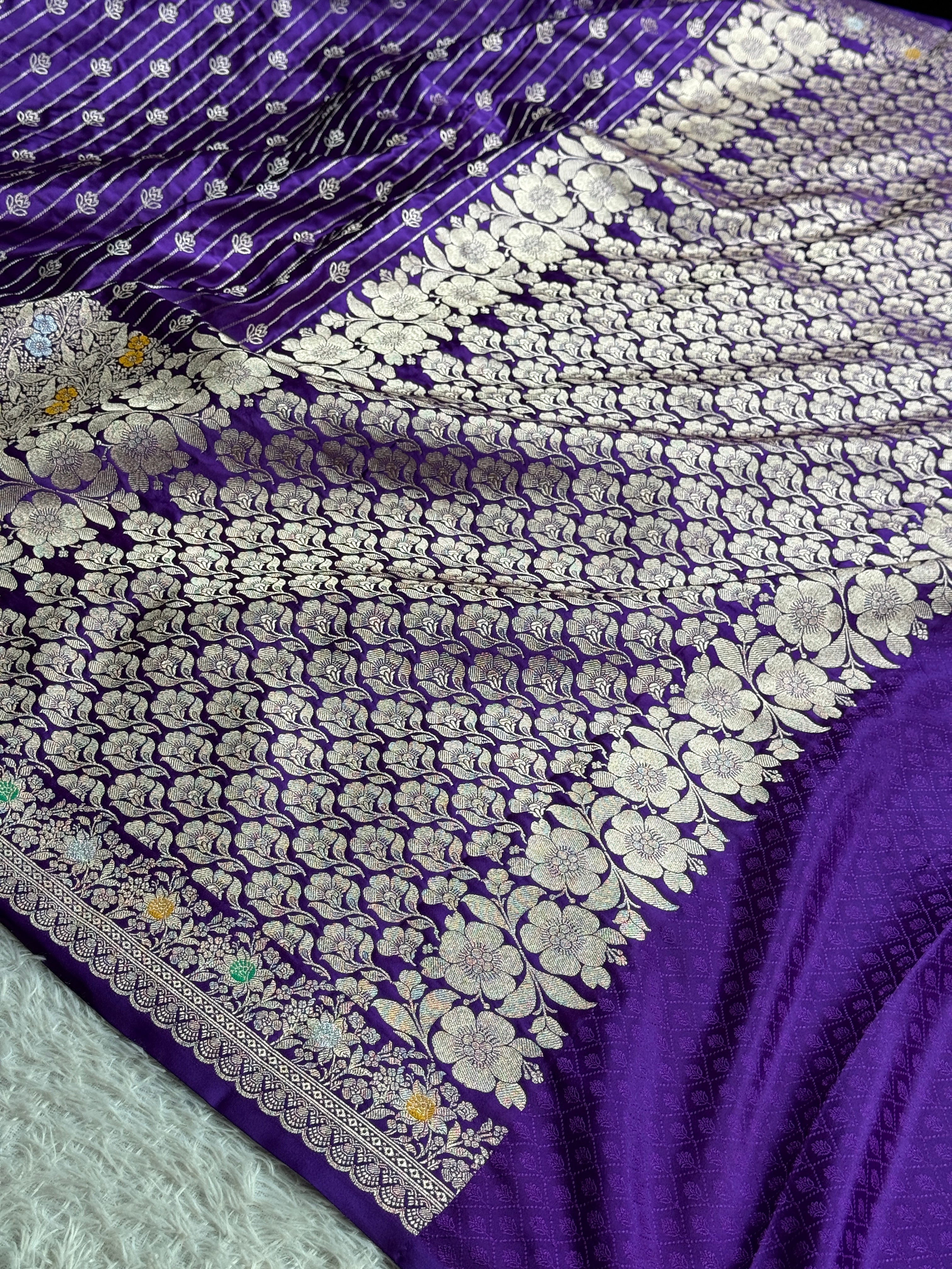 BANARASI MASHRU KATAN SILK SAREE MK029