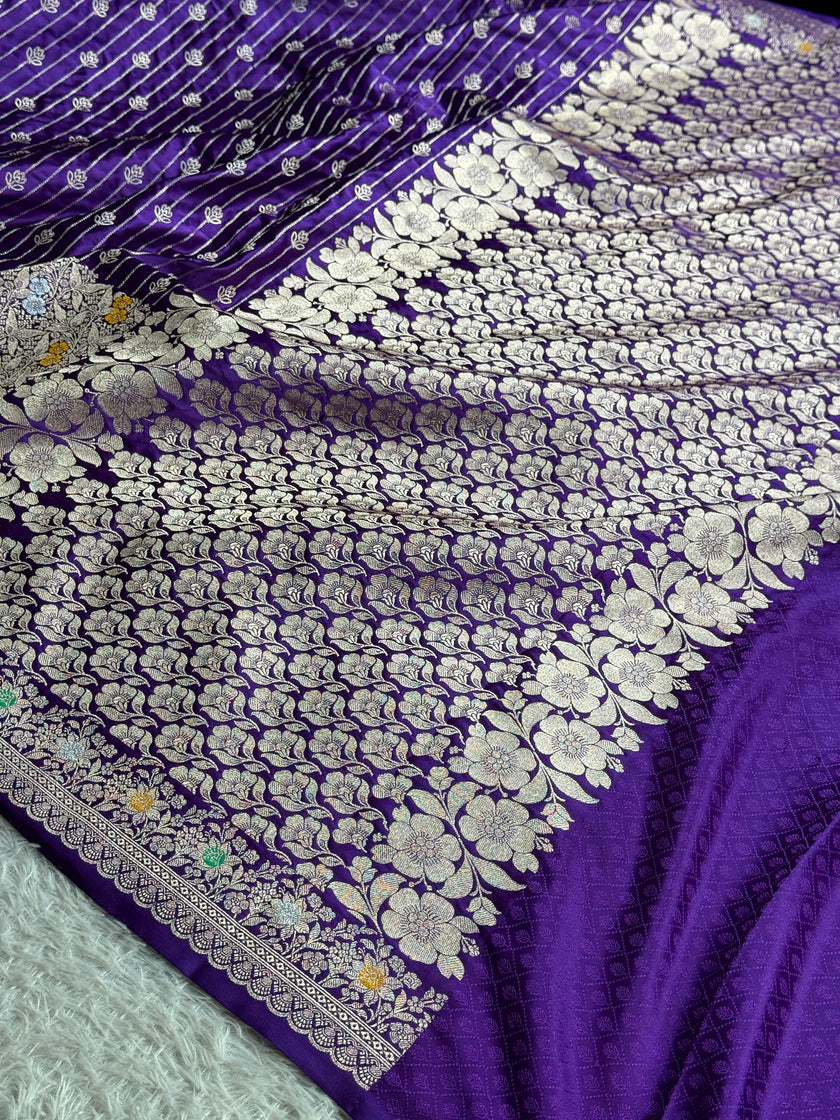 BANARASI MASHRU KATAN SILK SAREE MK029
