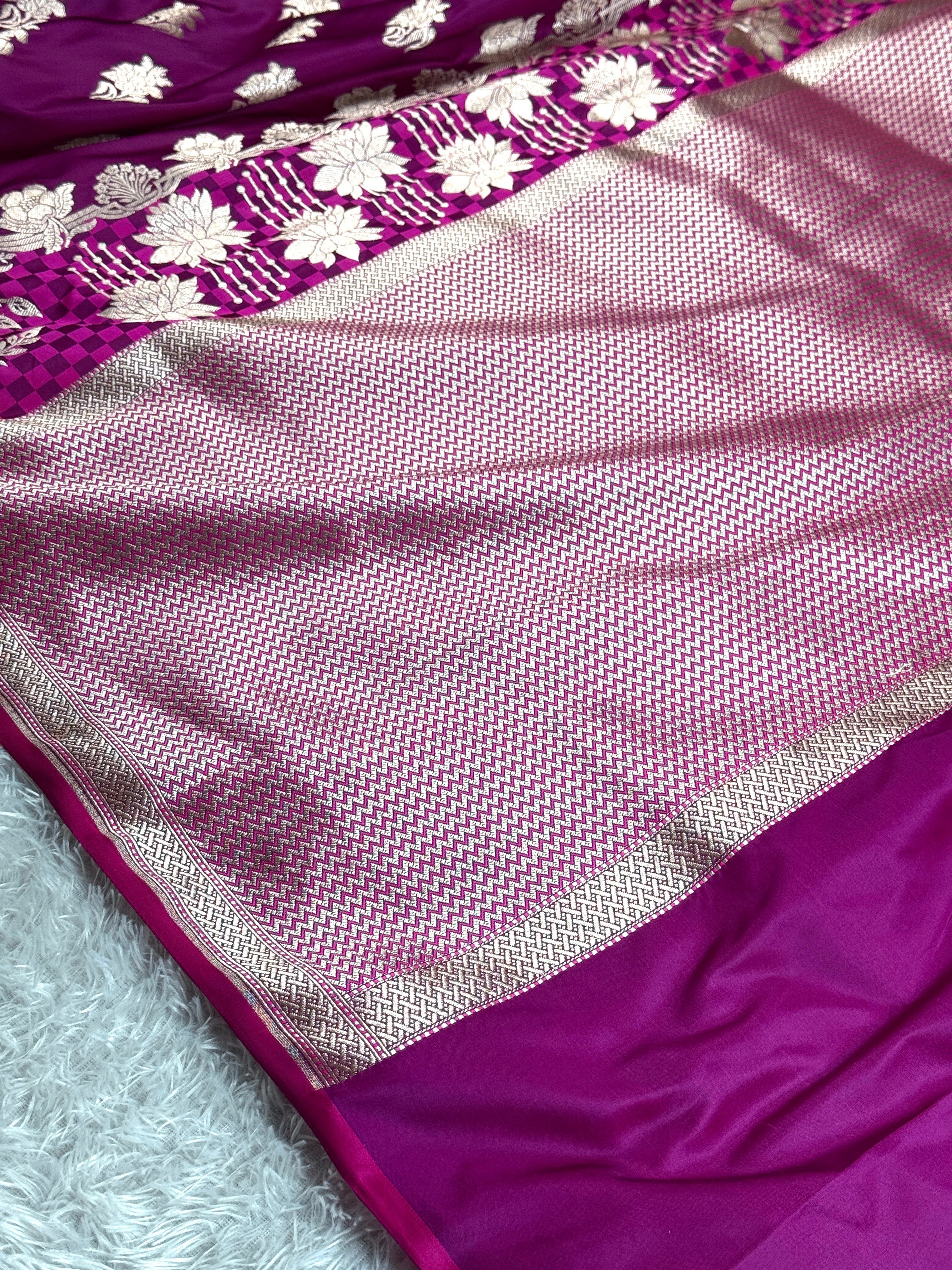 BANARASI MASHRU KATAN SILK SAREE MK003