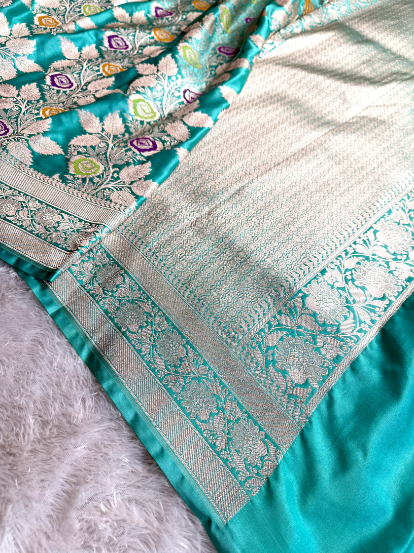 BANARASI MASHRU KATAN SILK SAREE HN550