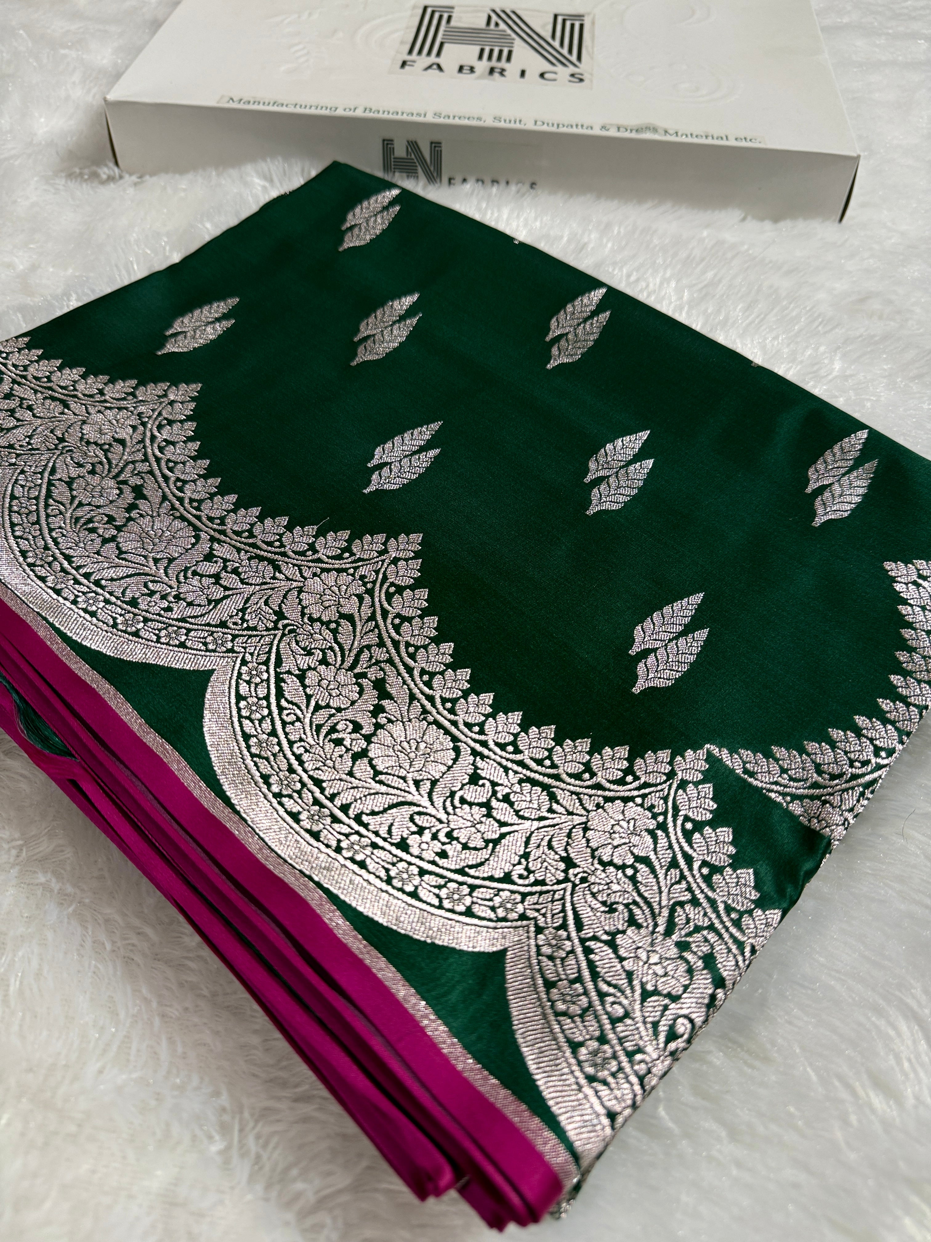 BANARASI MASHRU KATAN SILK SAREE HN530
