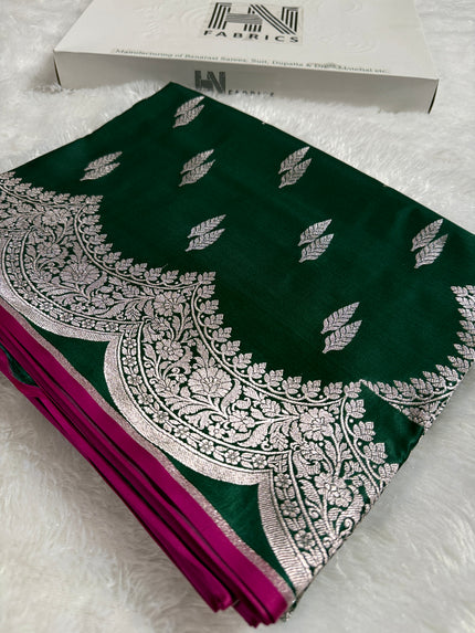 BANARASI MASHRU KATAN SILK SAREE HN530
