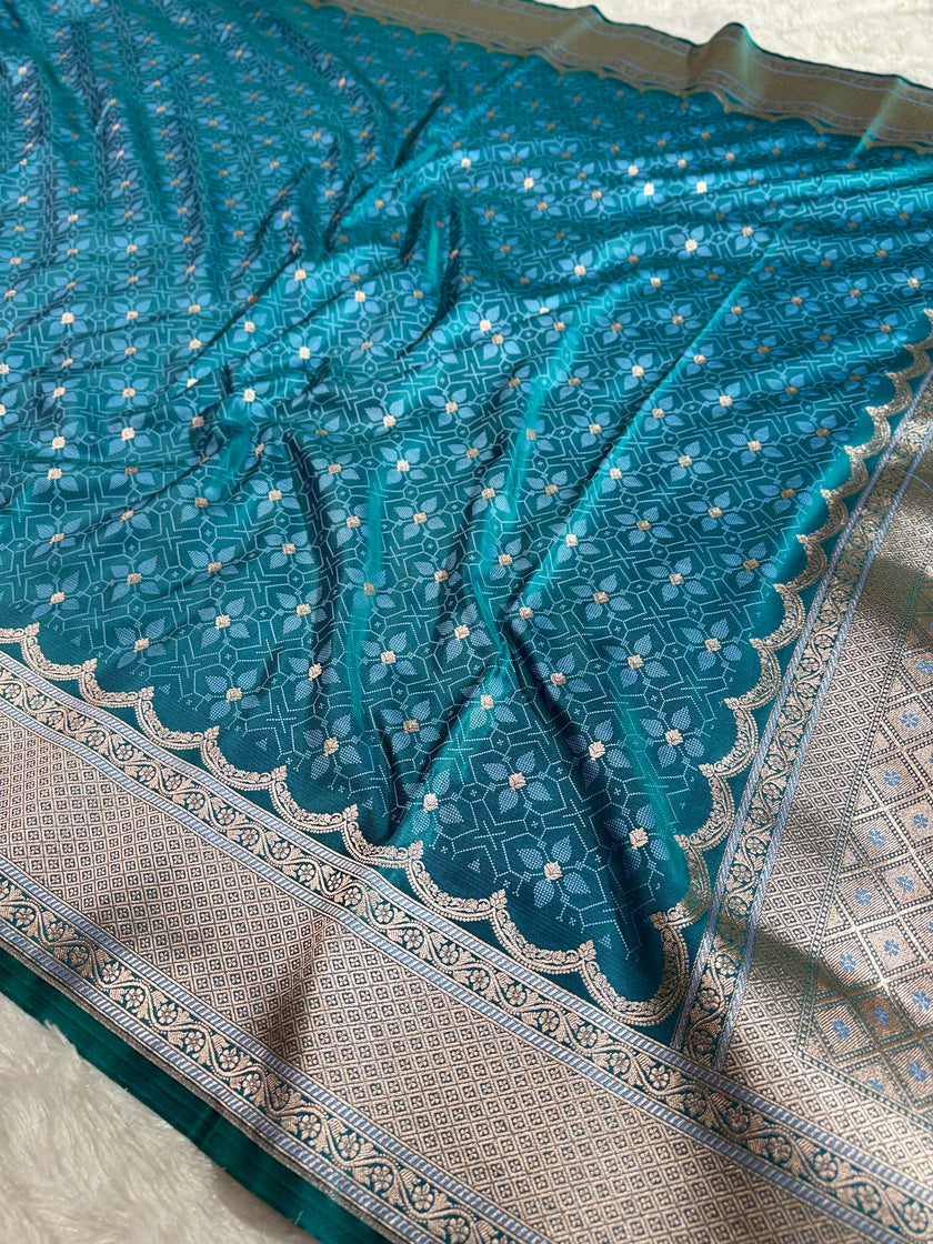BANARASI MASHRU KATAN SILK SAREE HN535