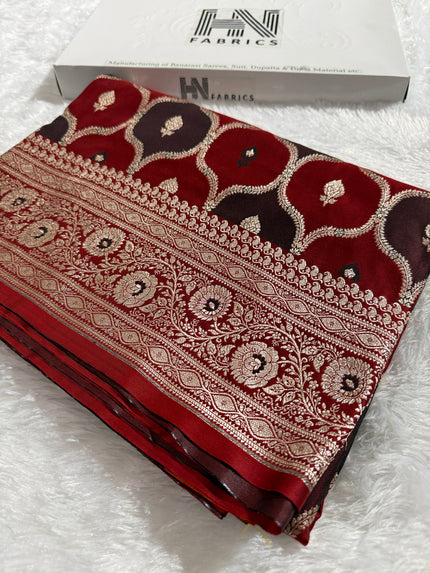 BANARASI MASHRU KATAN SILK SAREE HN536