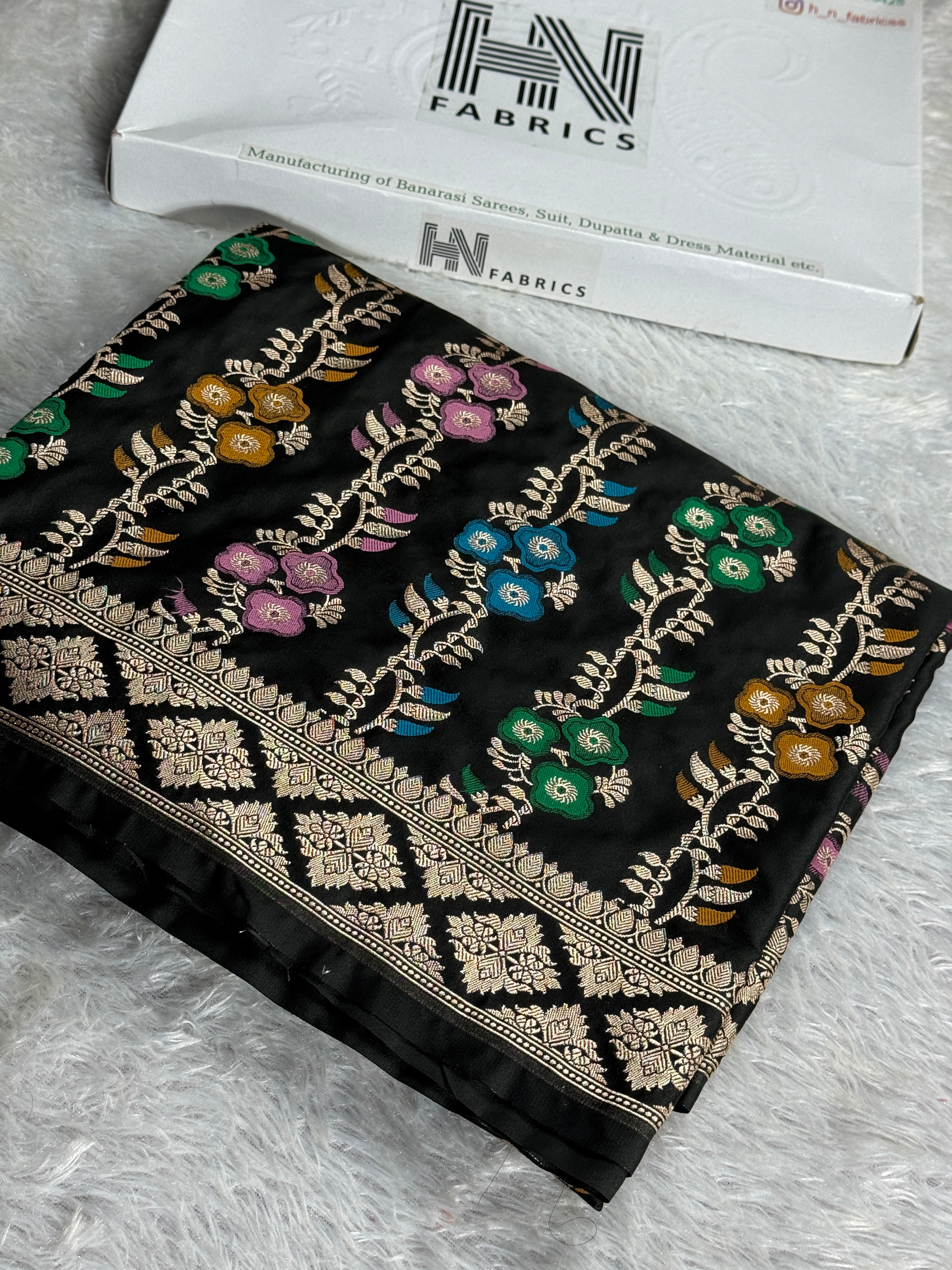 BANARASI MASHRU KATAN SILK SAREE HN900