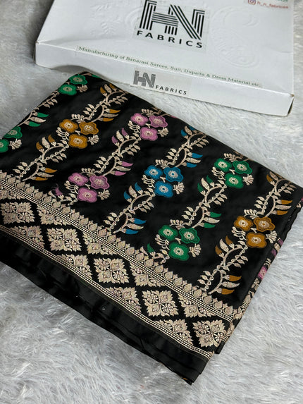 BANARASI MASHRU KATAN SILK SAREE HN900