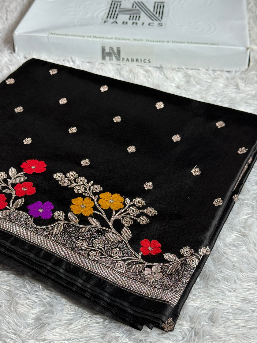 BANARASI MASHRU KATAN SILK SAREE MK020