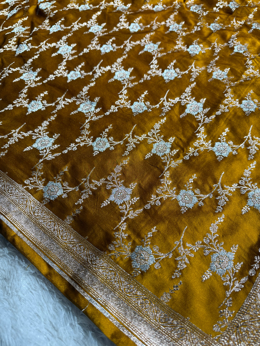 BANARASI MASHRU KATAN SILK SAREE HN510