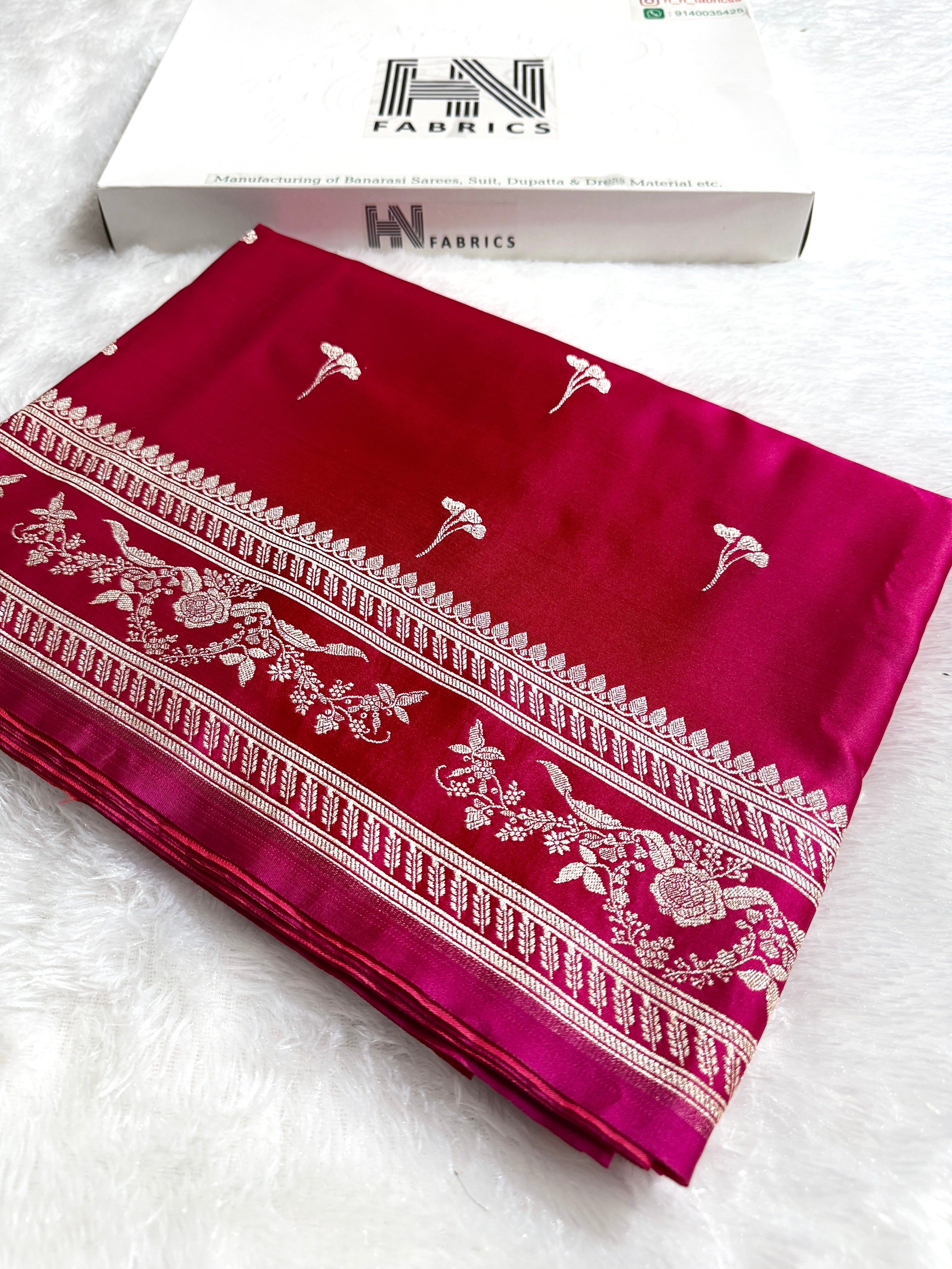 BANARASI MASHRU KATAN SILK SAREE HN529