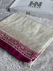 BANARASI MASHRU KATAN SILK SAREE CONTRAS DUAL COLOUR HN650