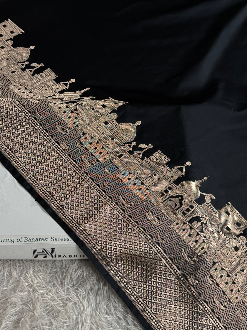 BANARASI MASHRU KATAN SILK SAREE HN750