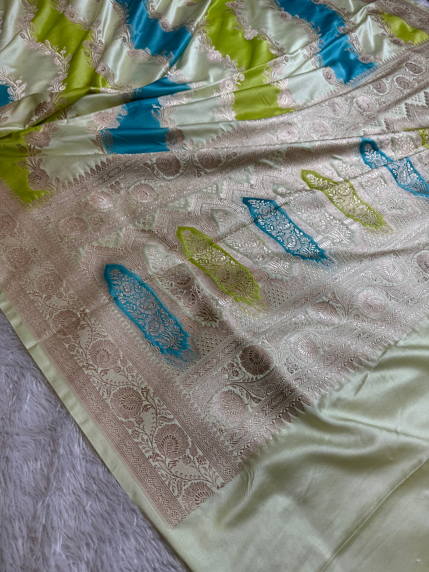 BANARASI MASHRU KATAN SILK SAREE HN540