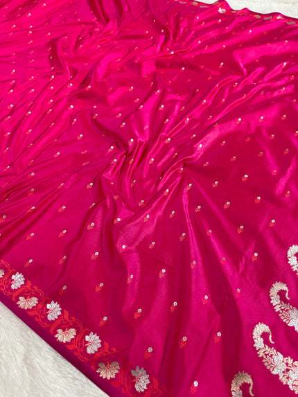 BANARASI MASHRU KATAN SILK SAREE HN541