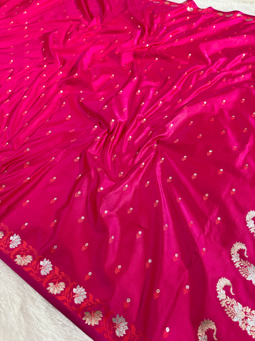 BANARASI MASHRU KATAN SILK SAREE HN541