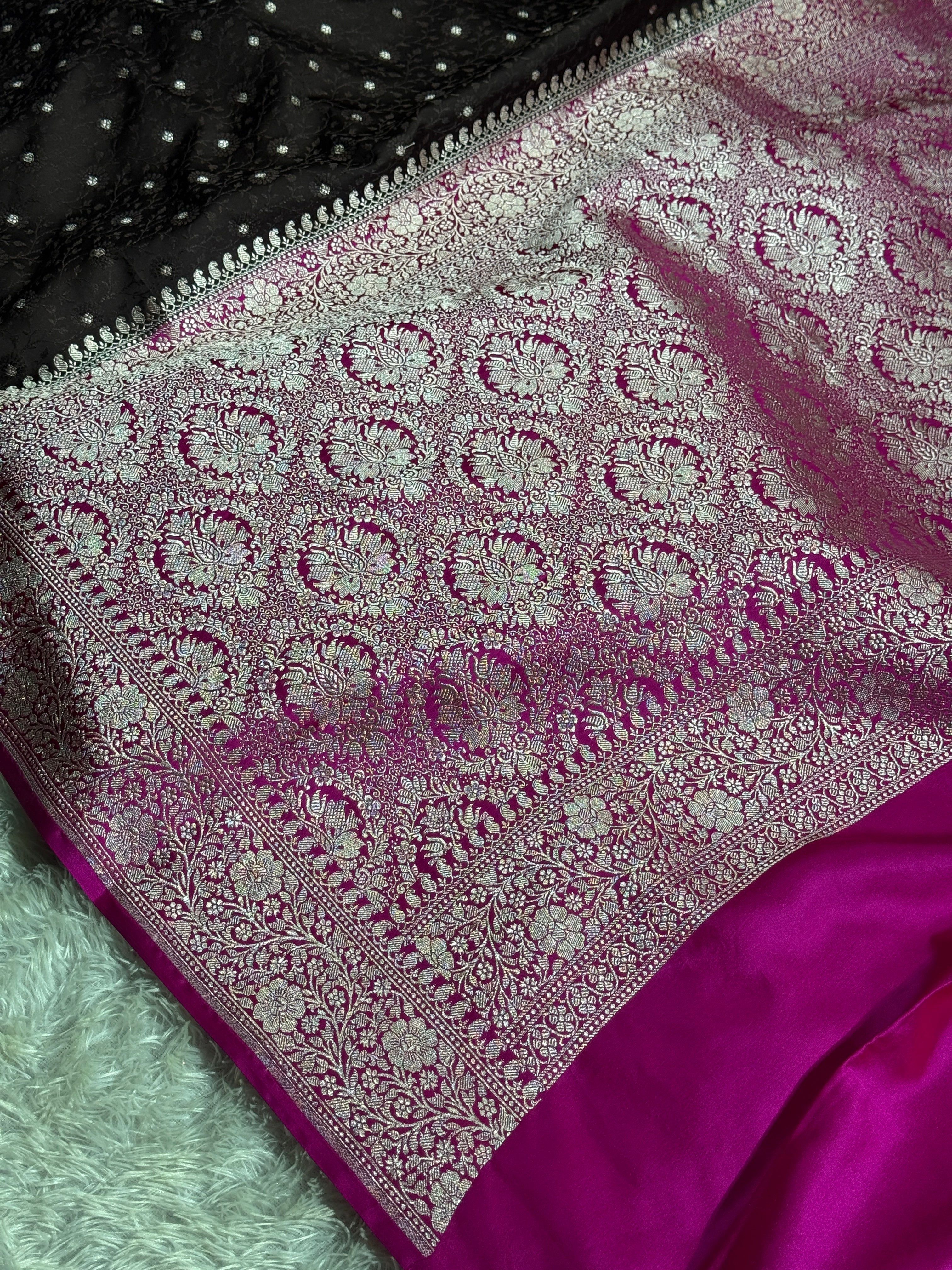 BANARASI MASHRU KATAN SILK SAREE HN820