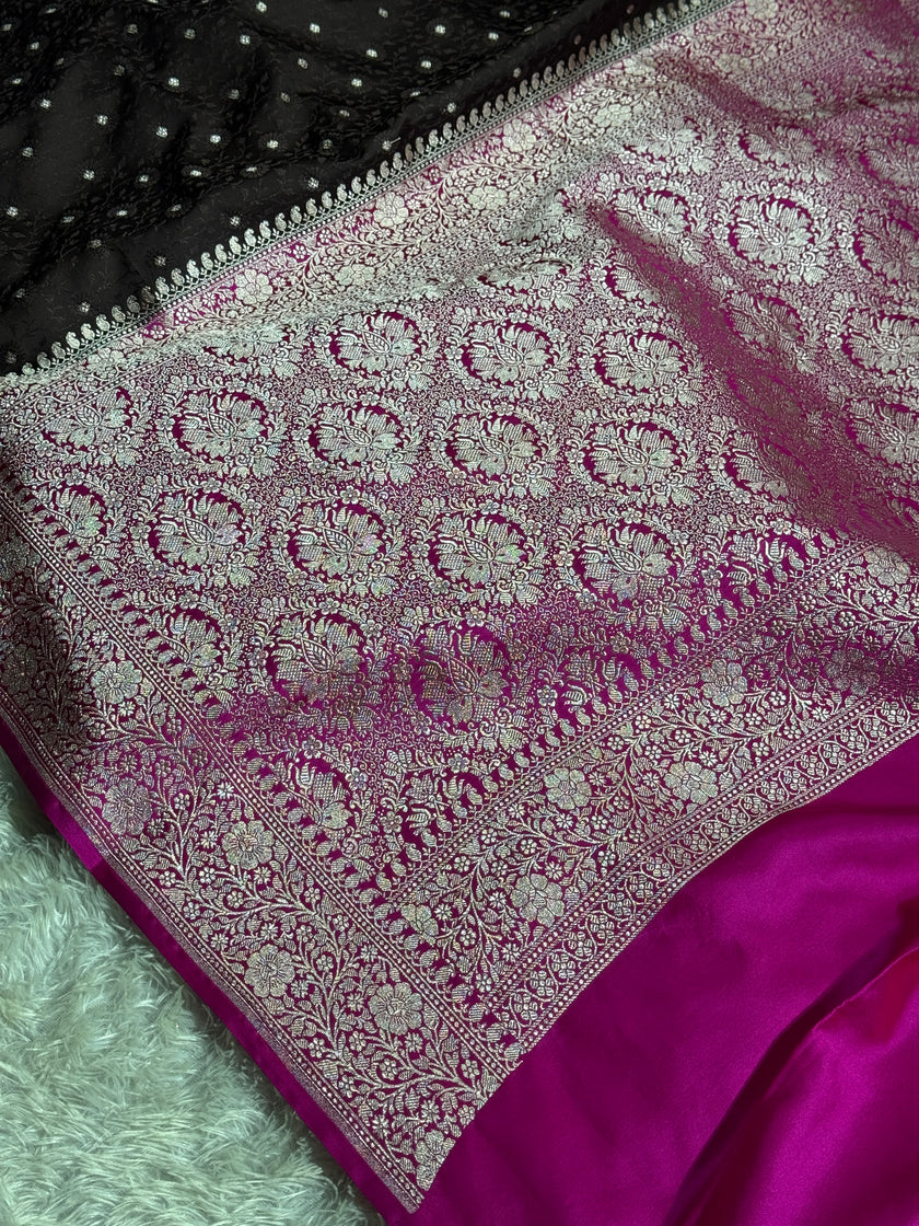 BANARASI MASHRU KATAN SILK SAREE HN820