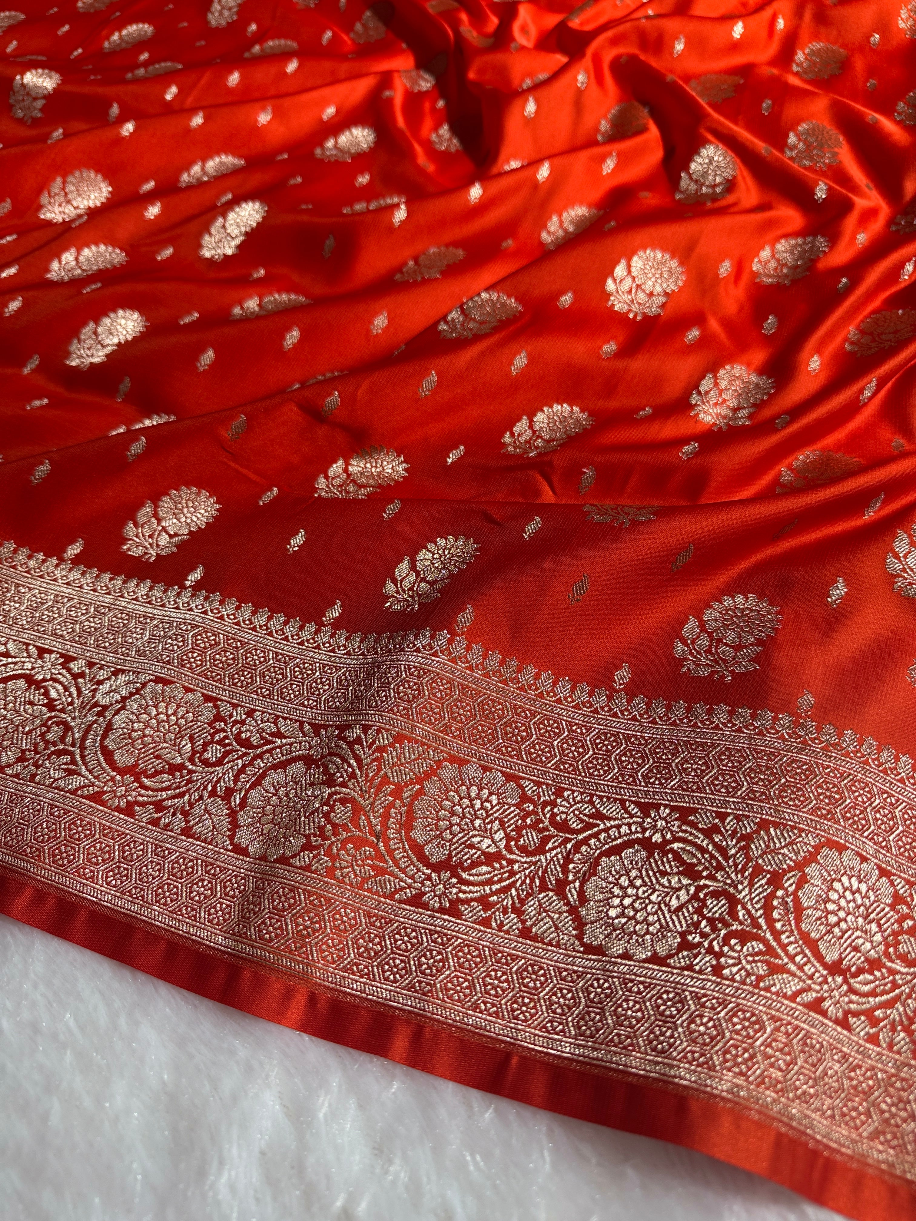 BANARASI MASHRU KATAN SILK SAREE HN519