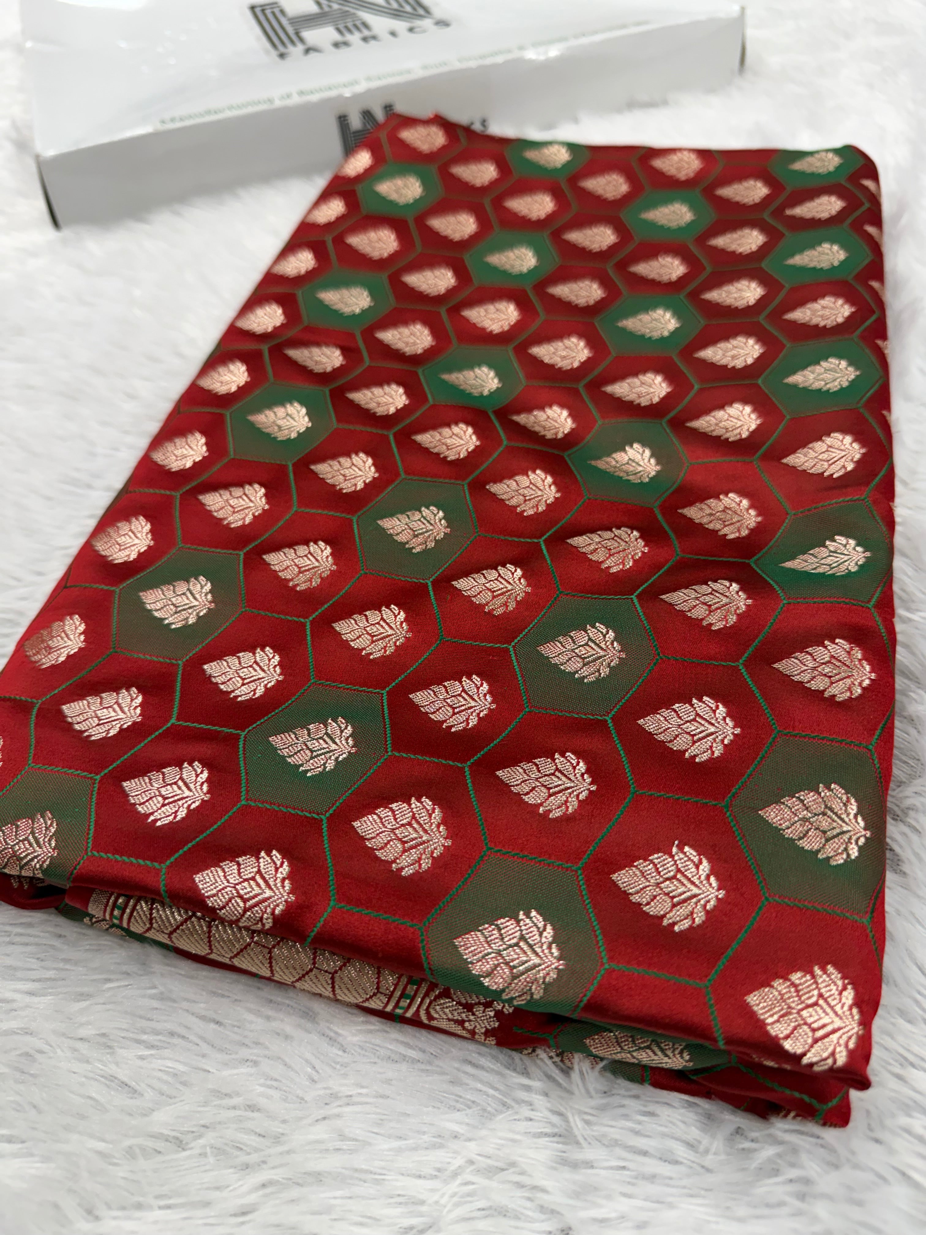 Banarasi mashru katan silk saree tanchui design hn112