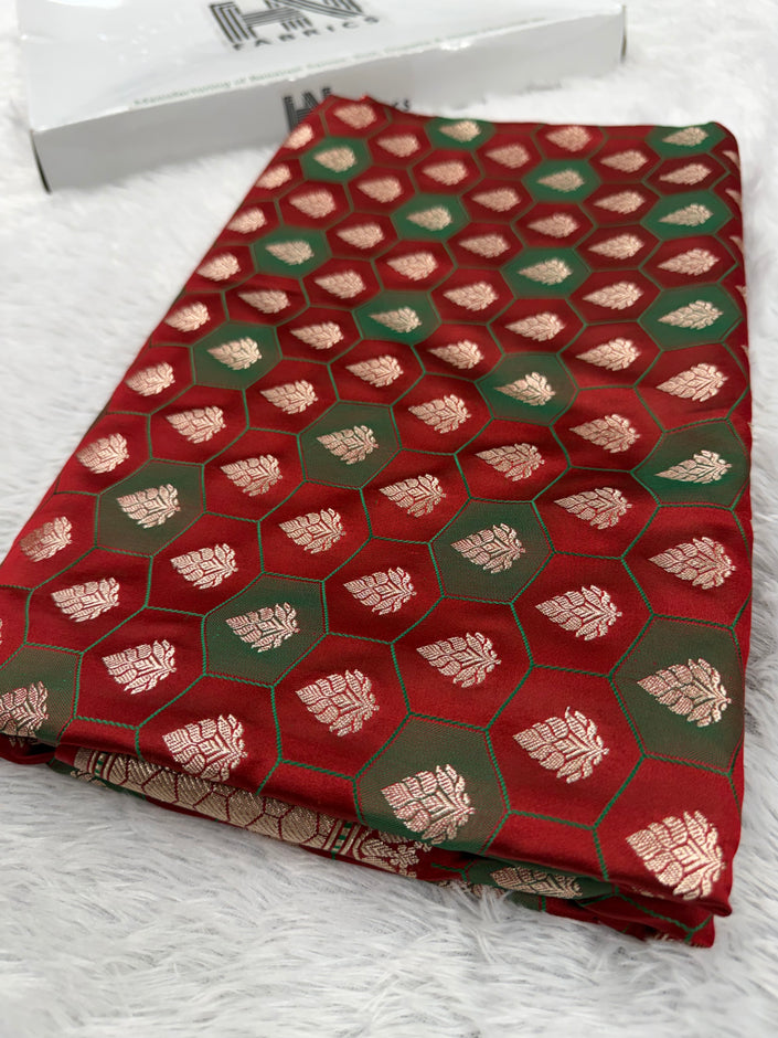 Banarasi mashru katan silk saree tanchui design hn112