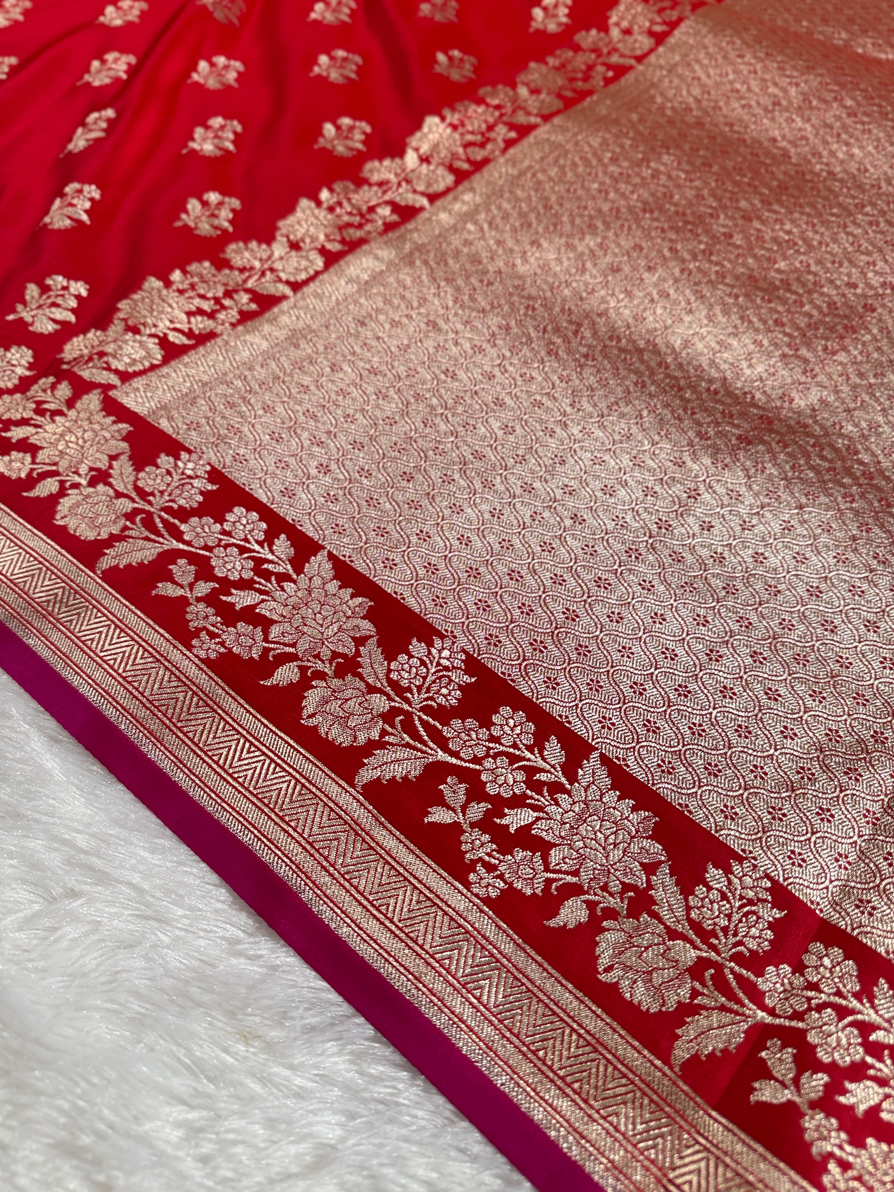 BANARASI MASHRU KATAN SILK SAREE HN532