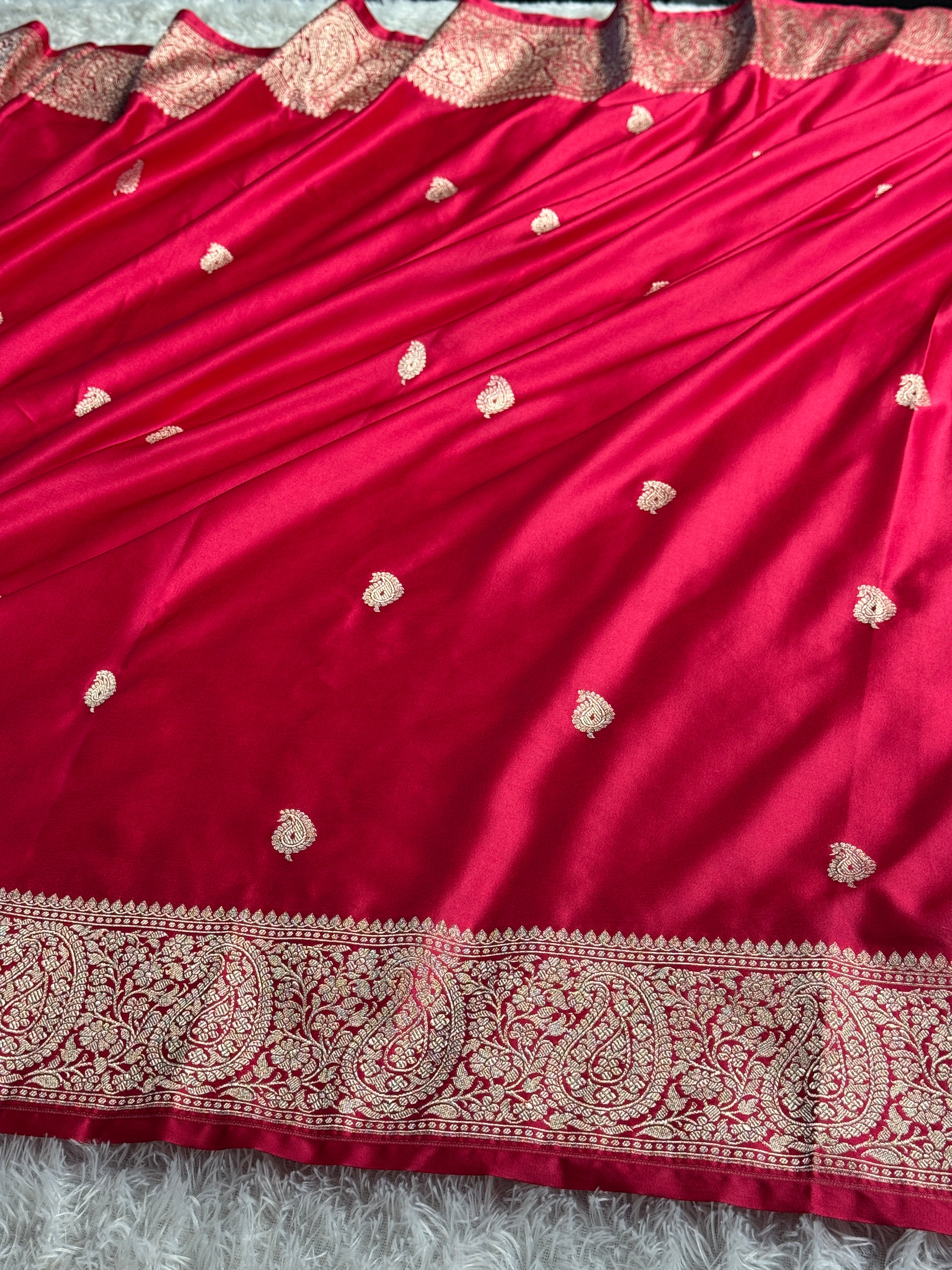 BANARASI MASHRU KATAN SILK SAREE MK041