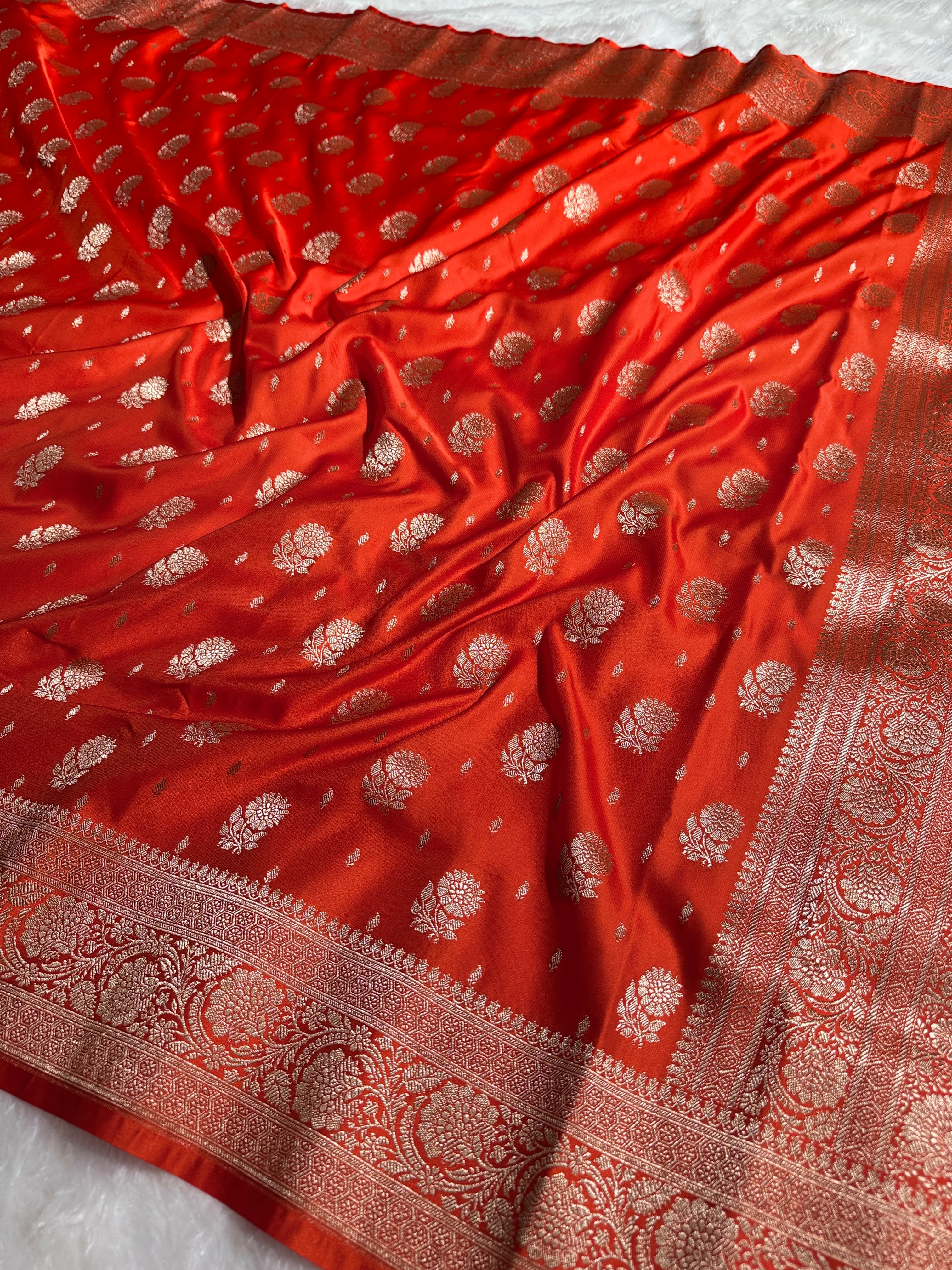 BANARASI MASHRU KATAN SILK SAREE HN519