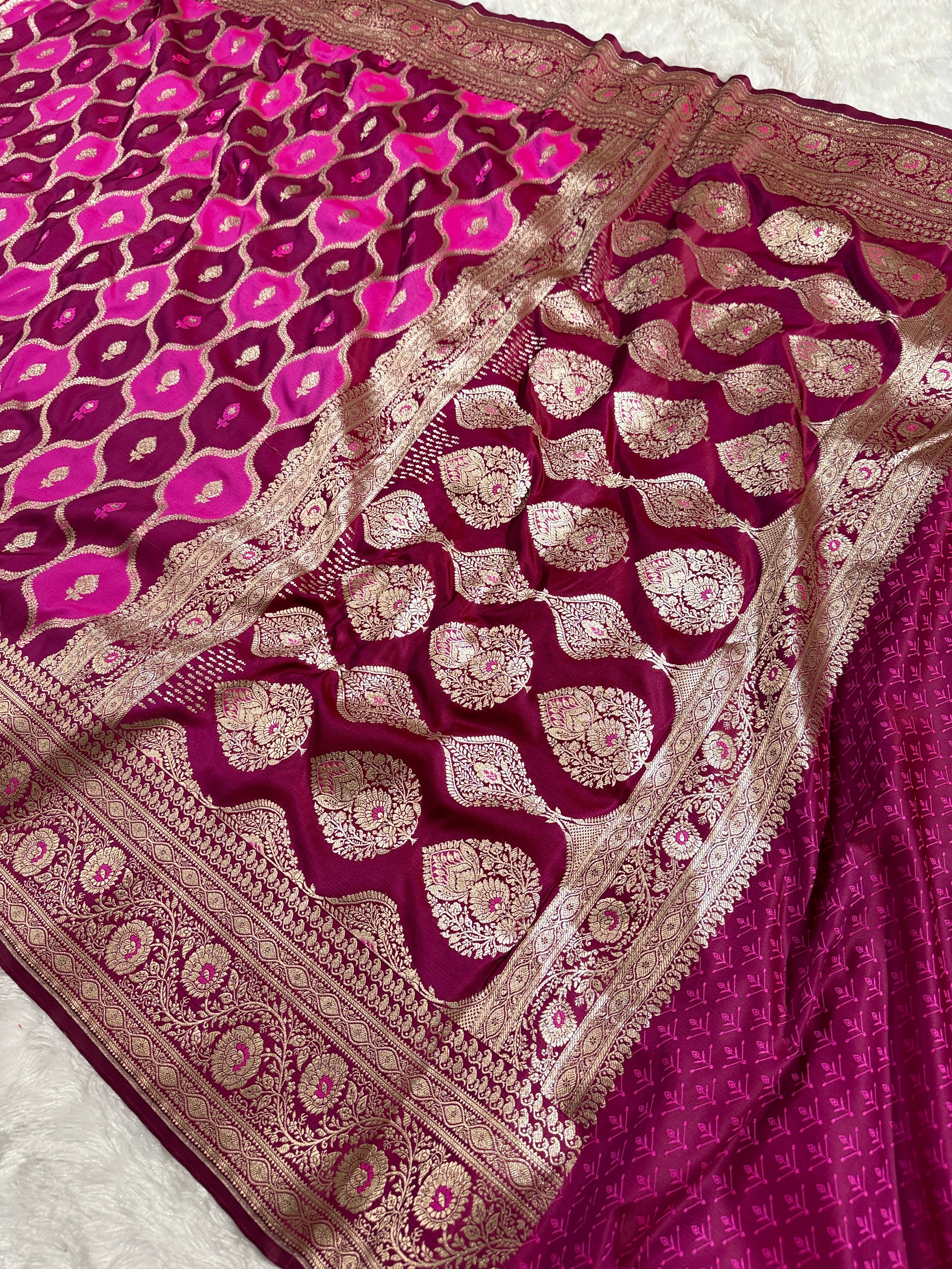 BANARASI MASHRU KATAN SILK SAREE HN536