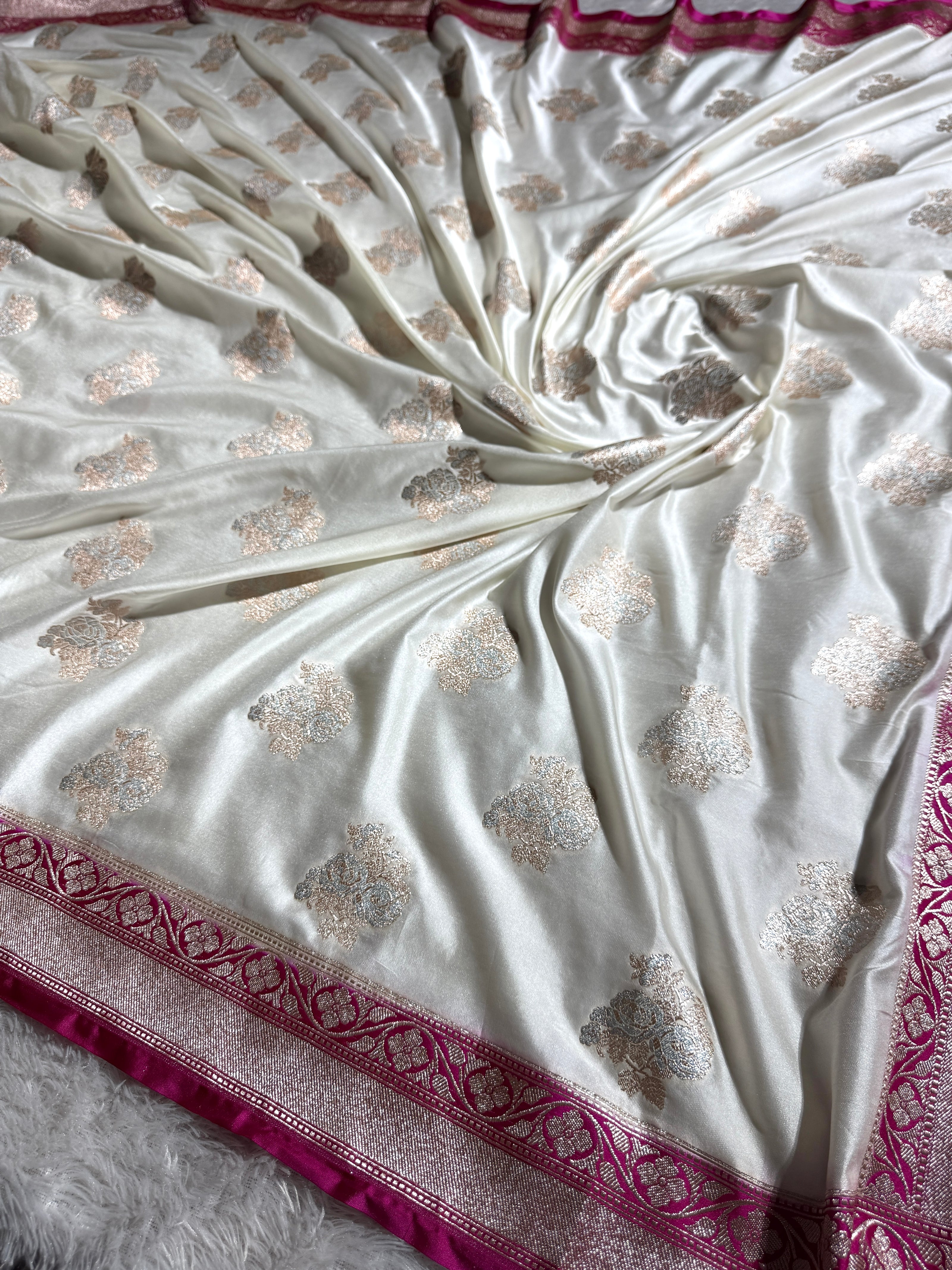 BANARASI MASHRU KATAN SILK SAREE HN509