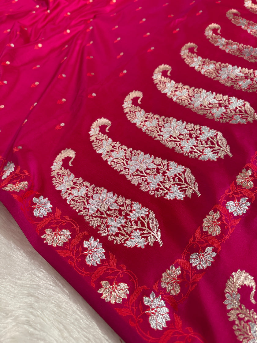 BANARASI MASHRU KATAN SILK SAREE HN541