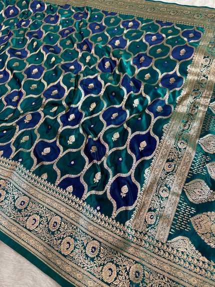 BANARASI MASHRU KATAN SILK SAREE HM536