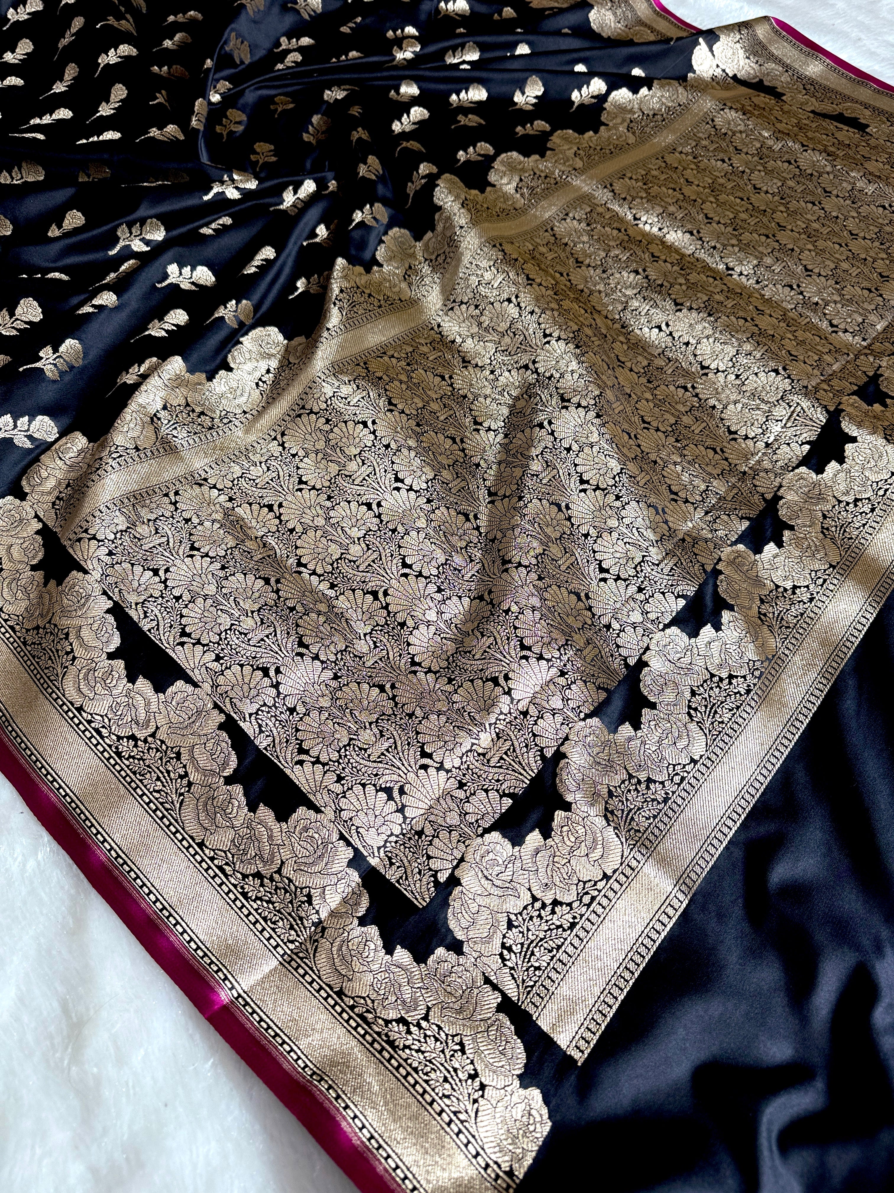 BANARASI MASHRU KATAN SILK SAREE HN528