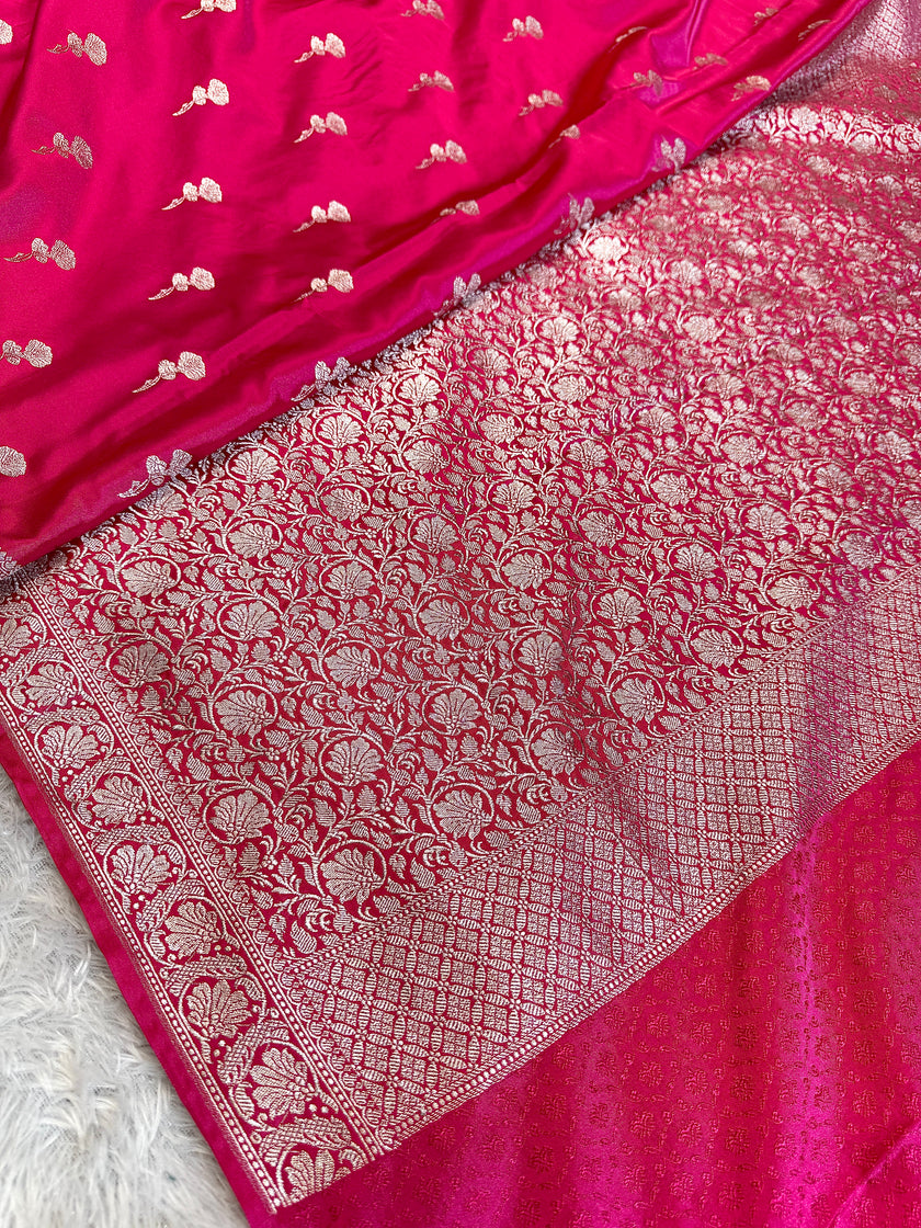 BANARASI MASHRU KATAN SILK SAREE HN555